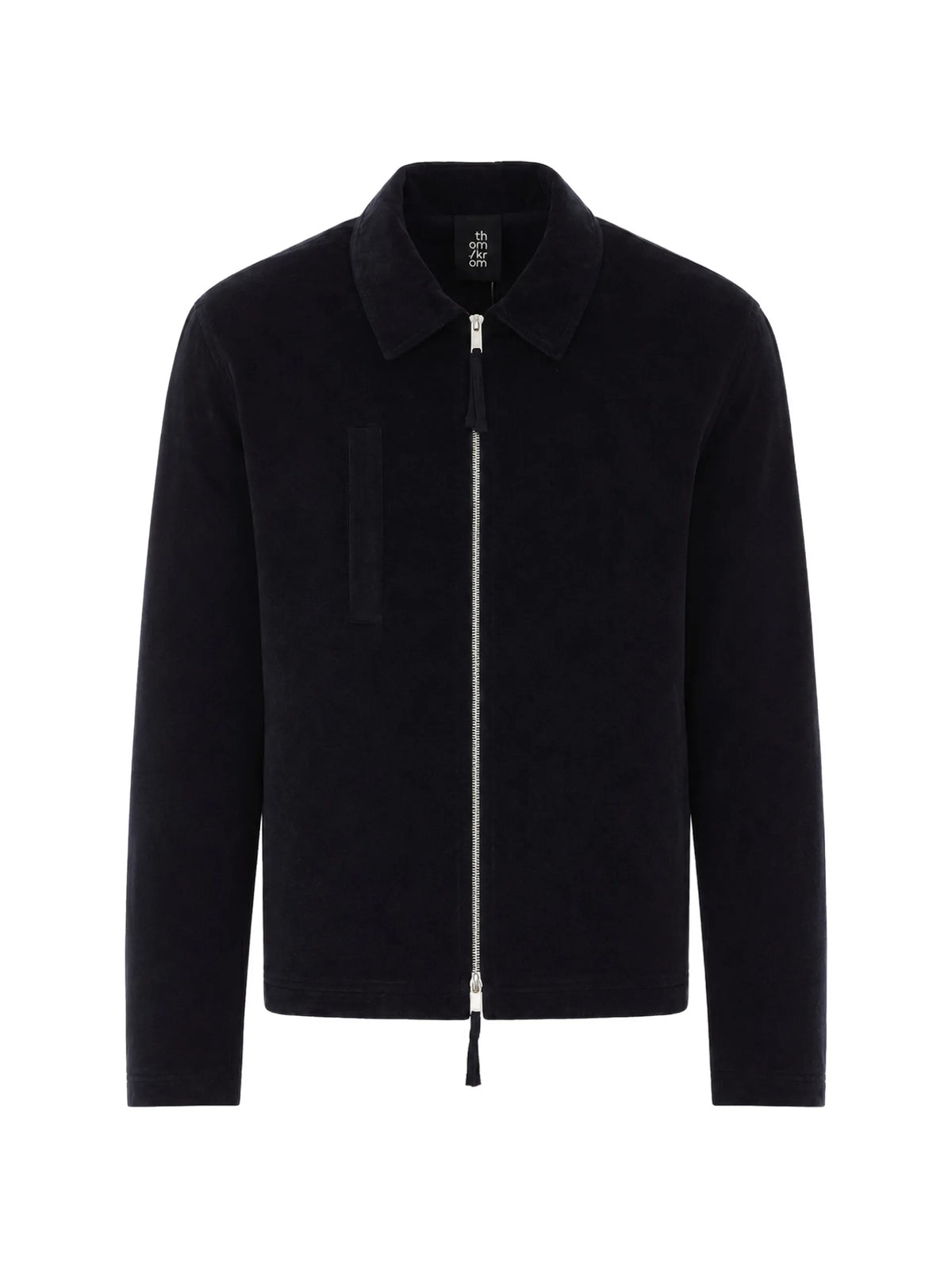 Thom Krom velvet zip-up jacket coloris Black