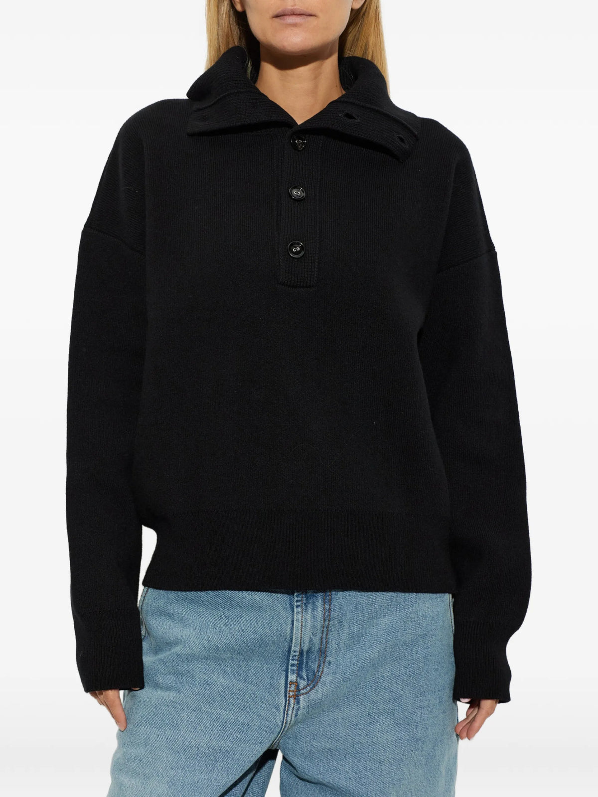 AMI Paris long-sleeves sweater coloris Black - vue 3