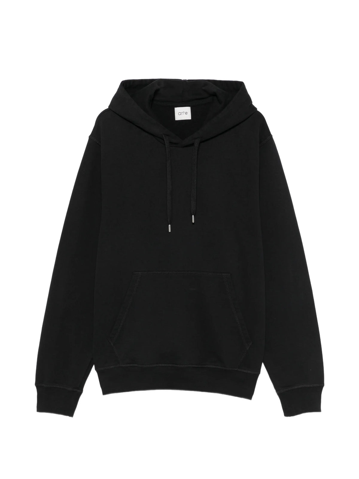 Arte Antwerp graphic-print drawstring hoodie coloris Black