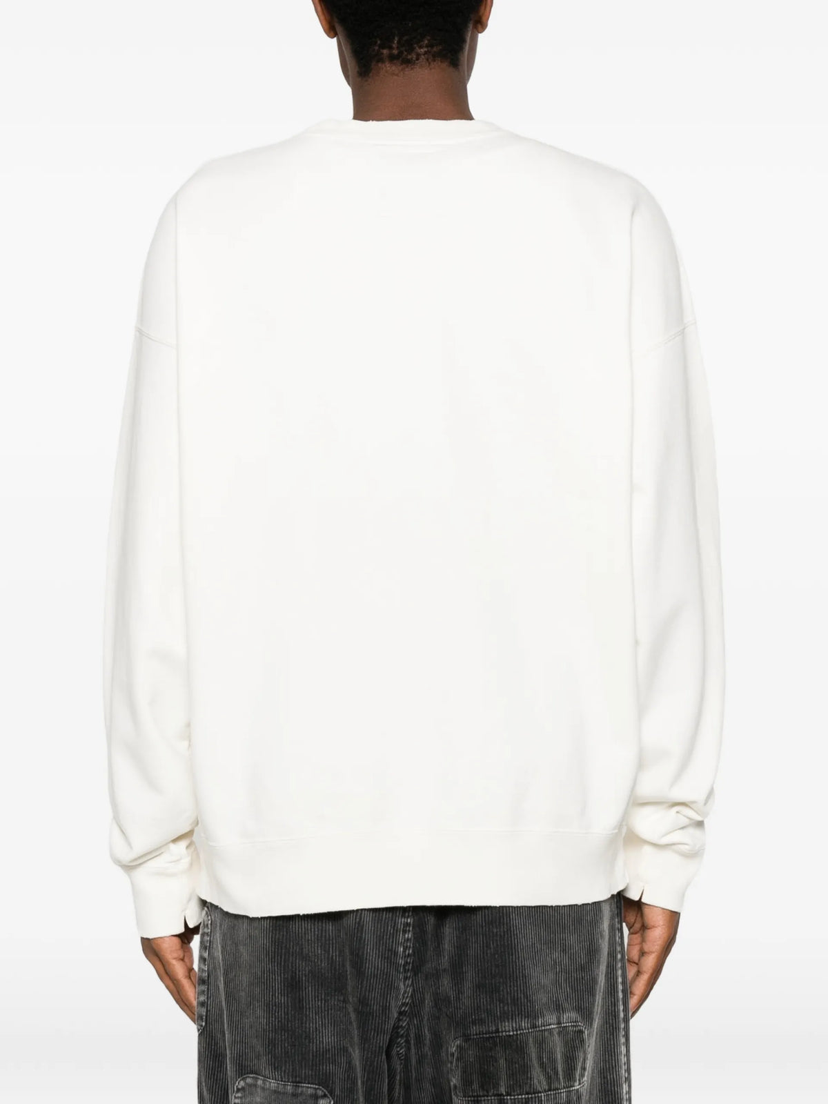 Maison MIHARA YASUHIRO slogan-print cotton sweatshirt coloris White - vue 4