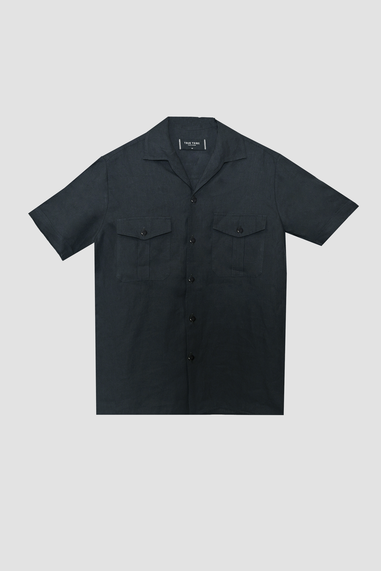 TerraLinen Black Classic Shirt