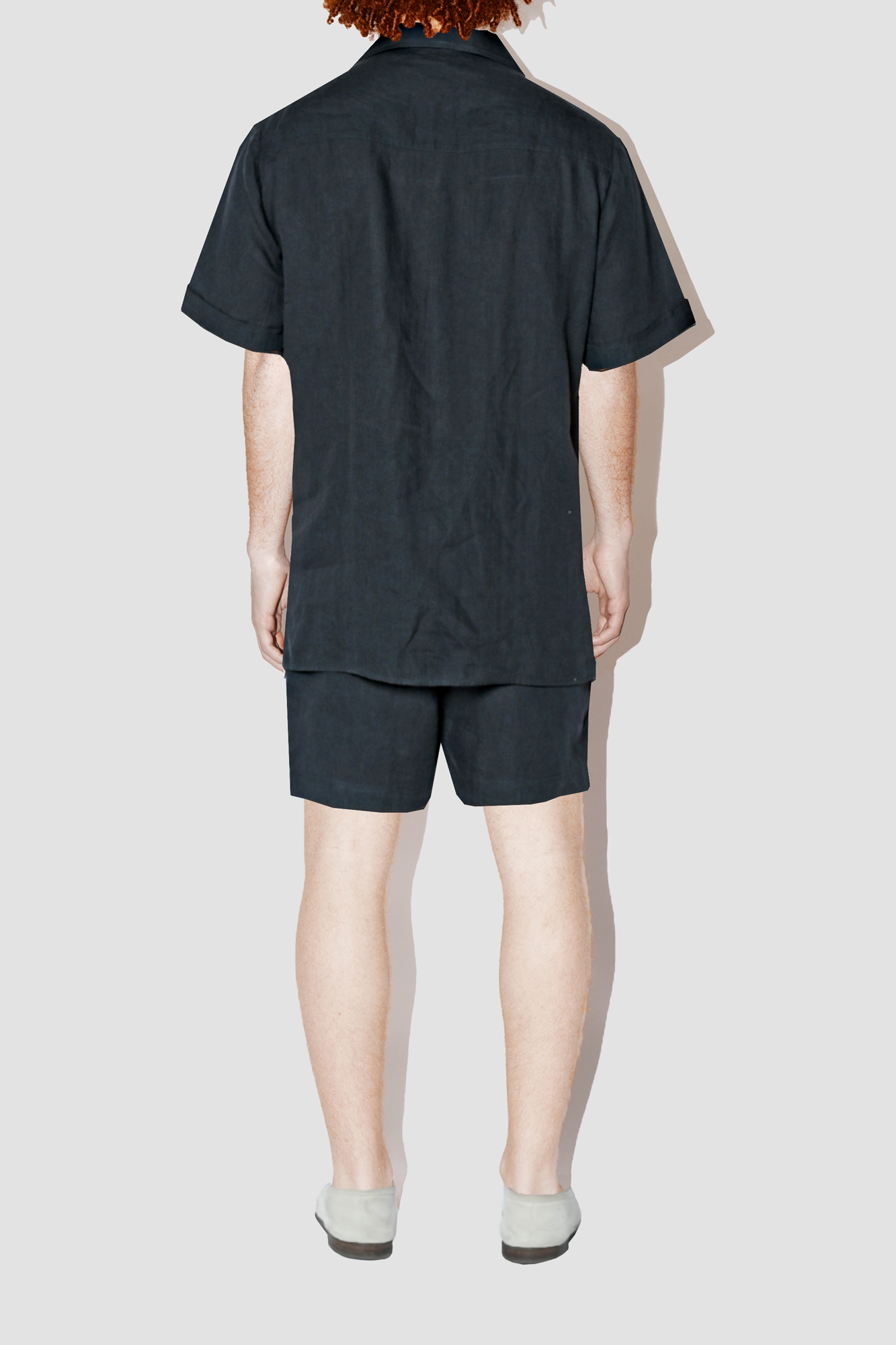 TerraLinen Black Classic Shirt