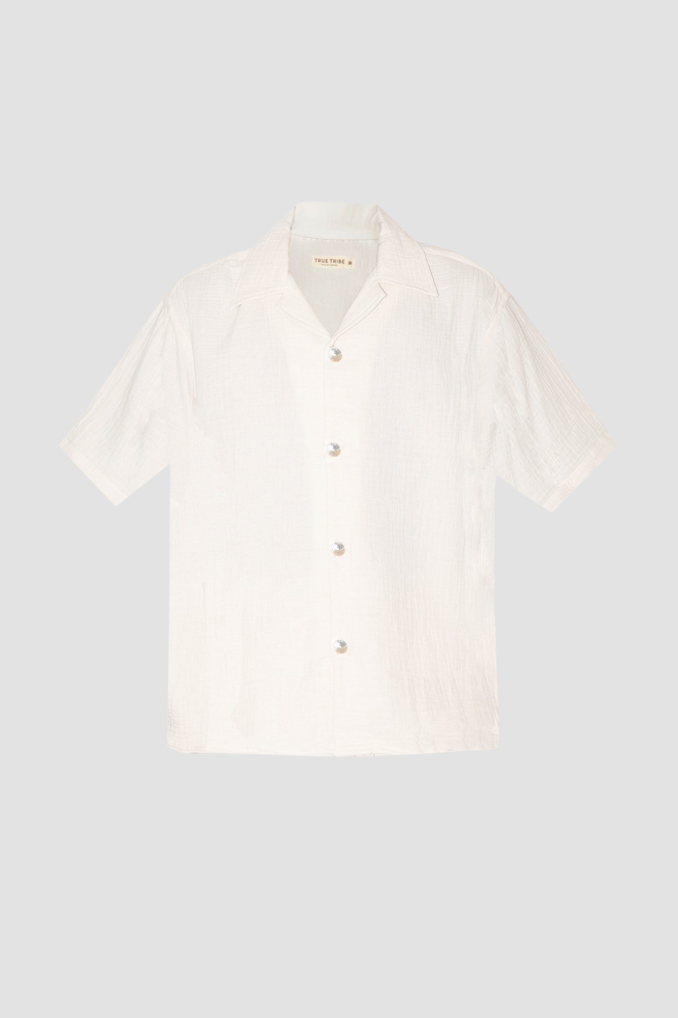AngelWeave Ivory Gauze Resort Shirt