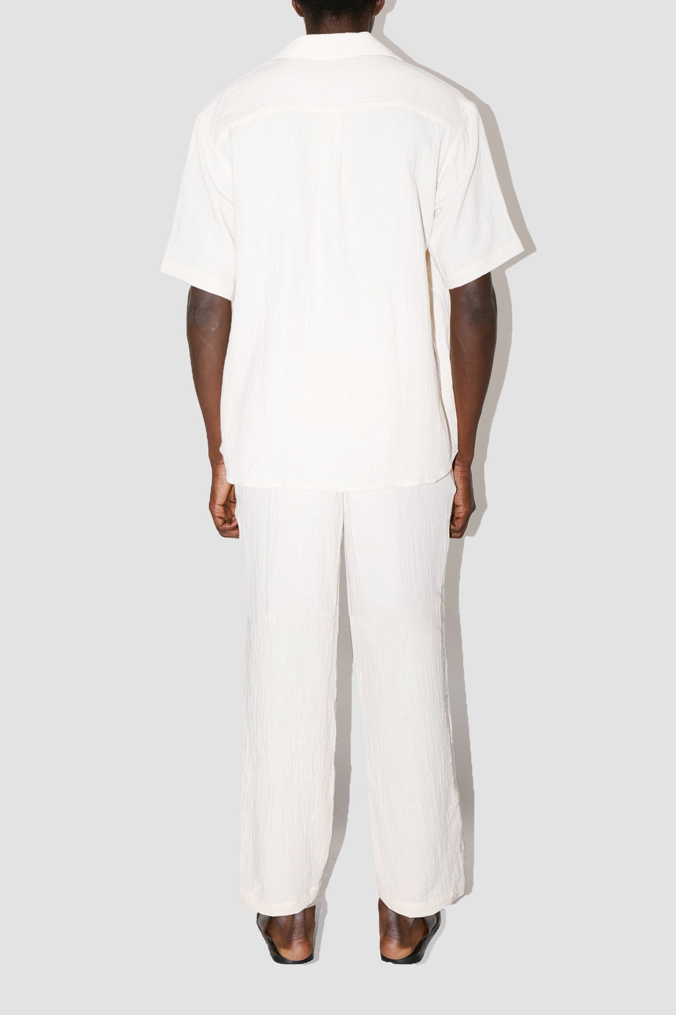 AngelWeave Ivory Gauze Resort Shirt