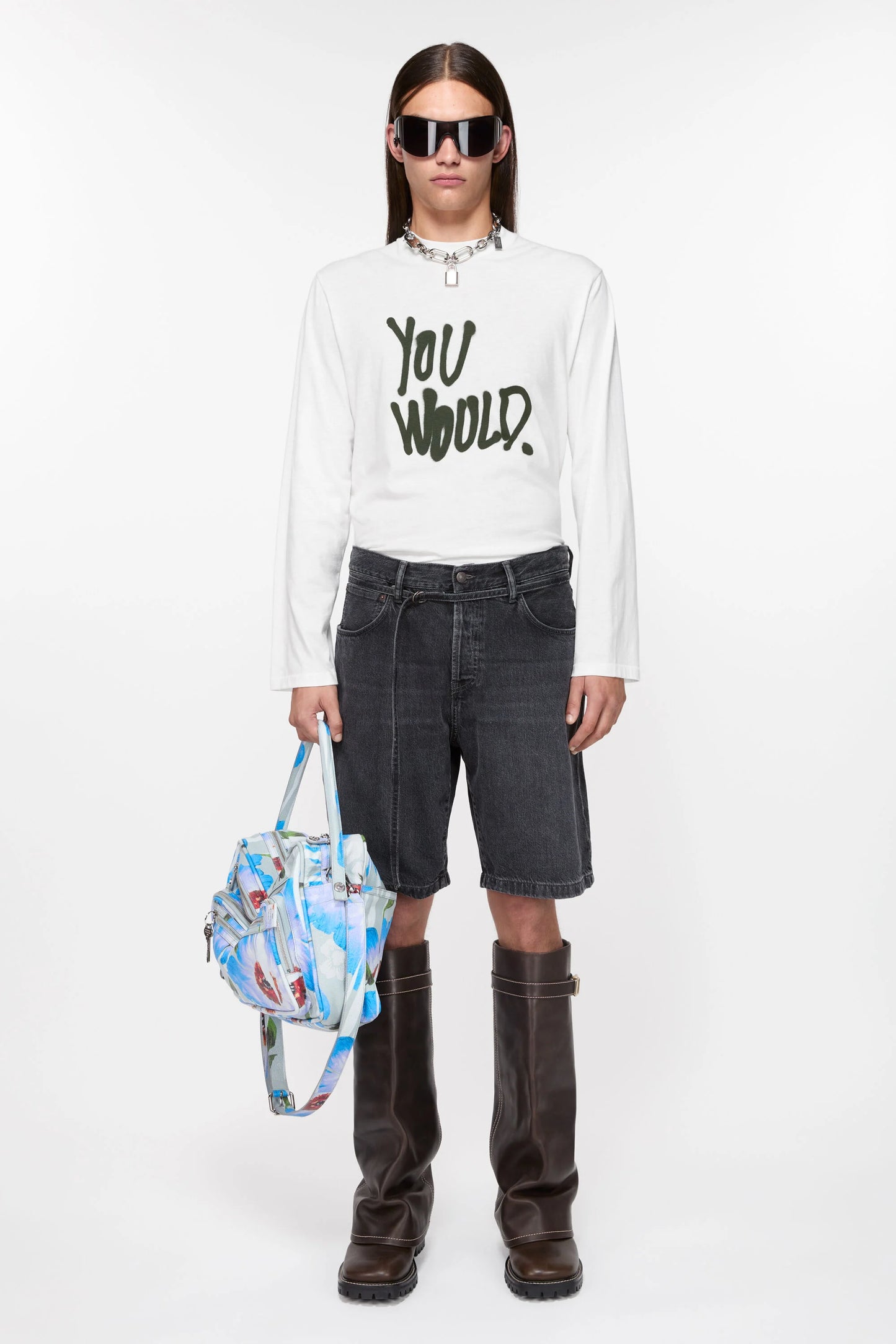 Acne Studios Loose Fit Denim Shorts