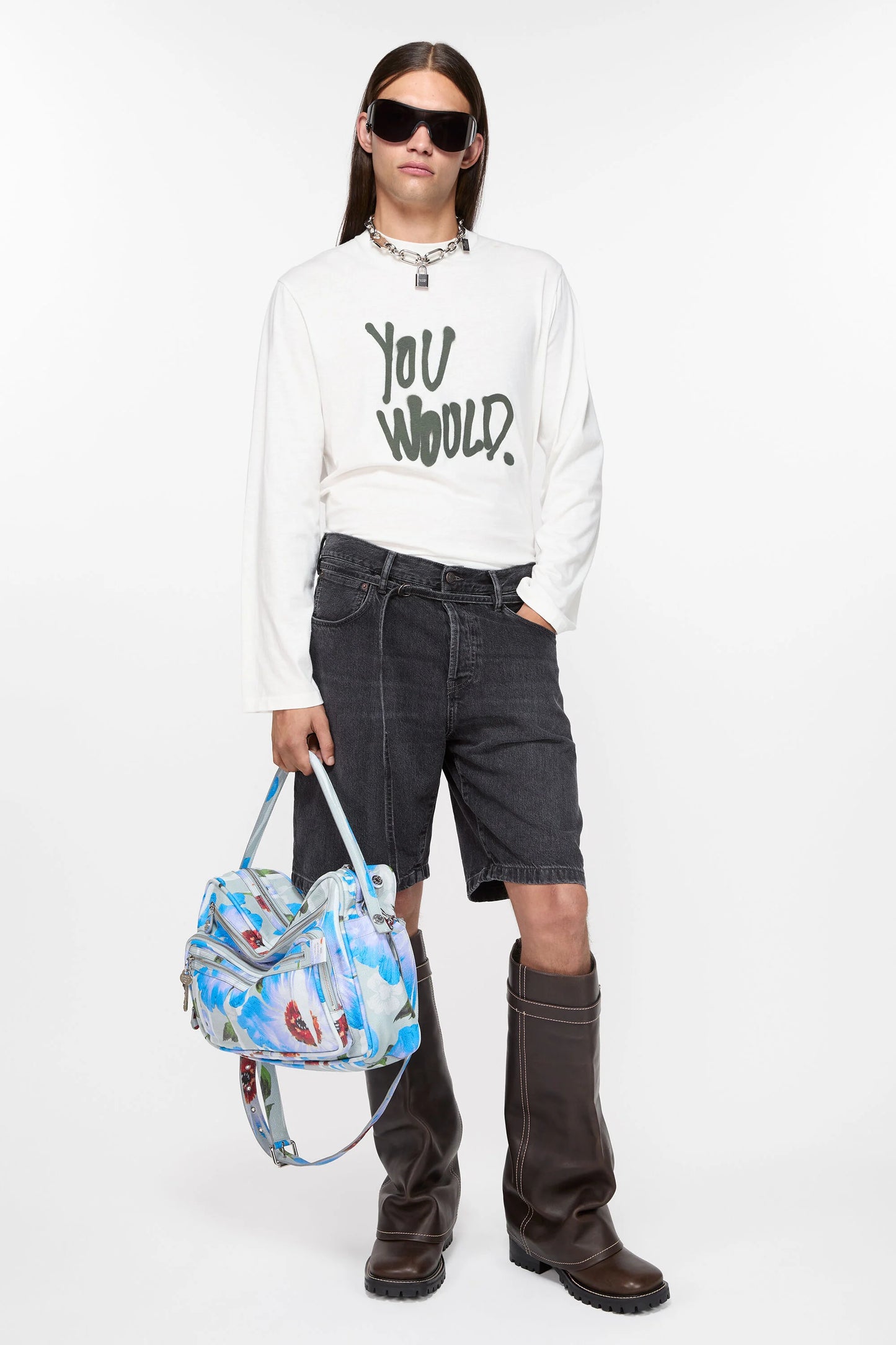 Acne Studios Loose Fit Denim Shorts