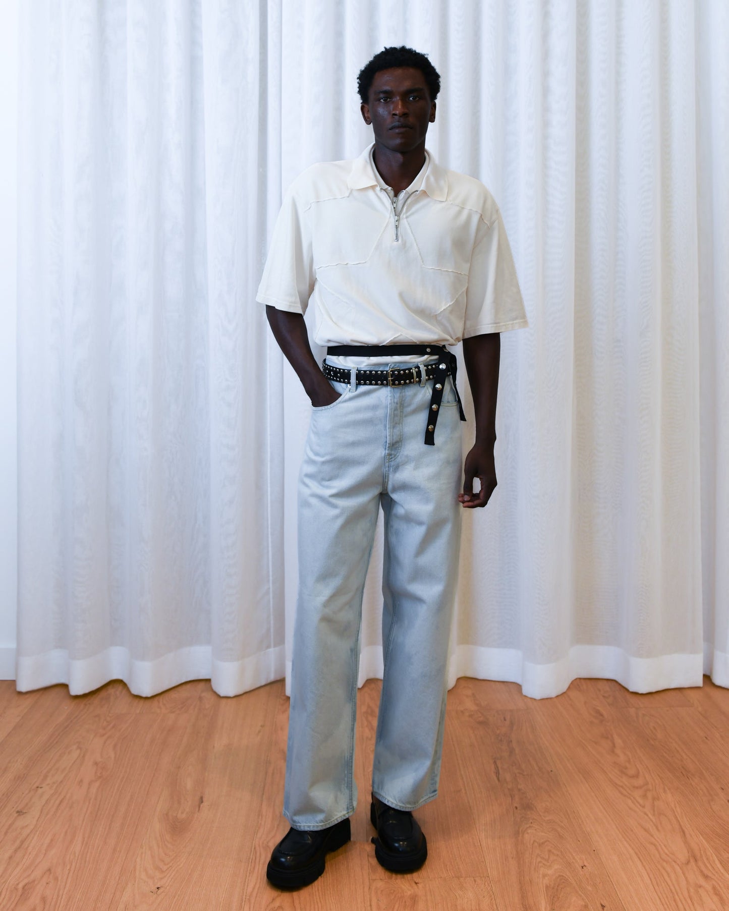 Light Wash Blue Wide Leg Jeans