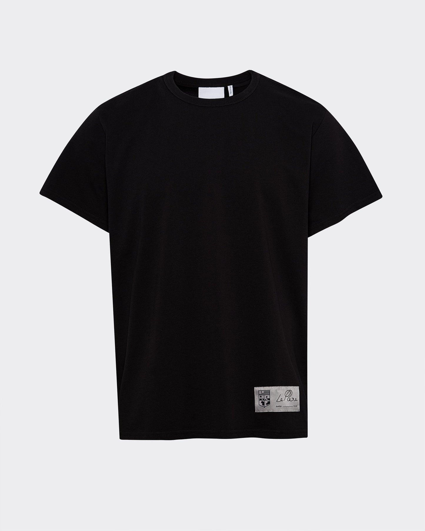 River Black Cotton T-Shirt