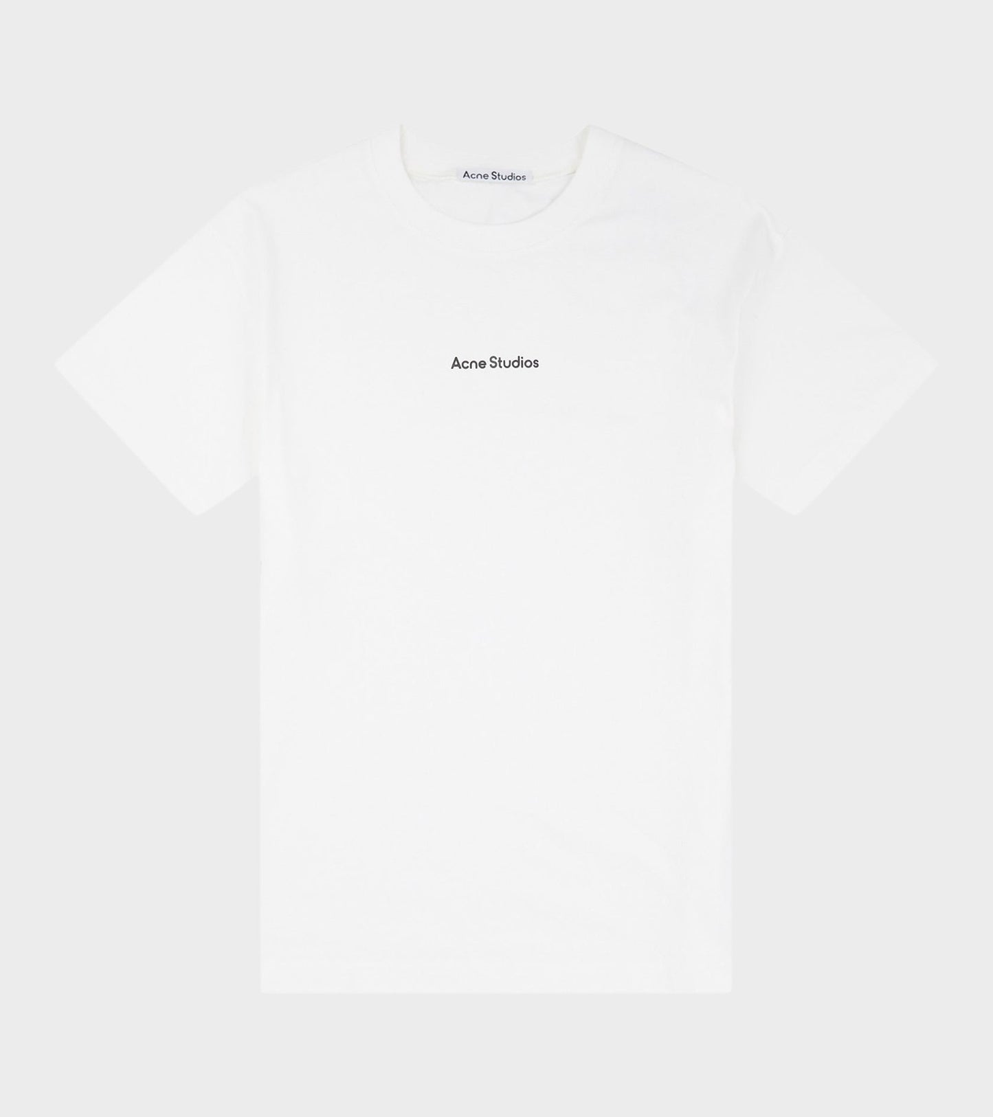 Acne Studios Relaxed Stamp Logo T-shirt Optic White