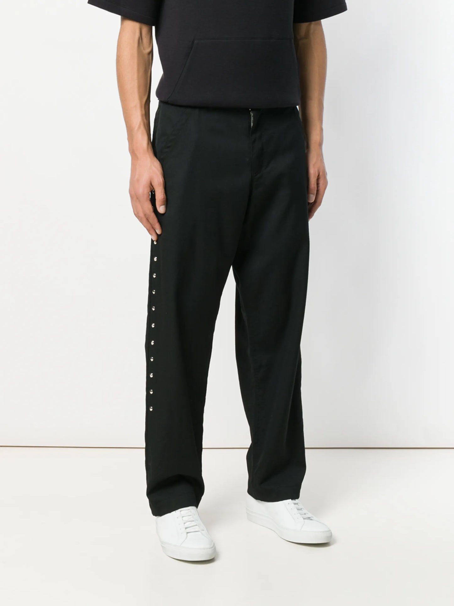 Black Comme Des Garçons Studded Chinos - detail - Black Comme Des Garçons