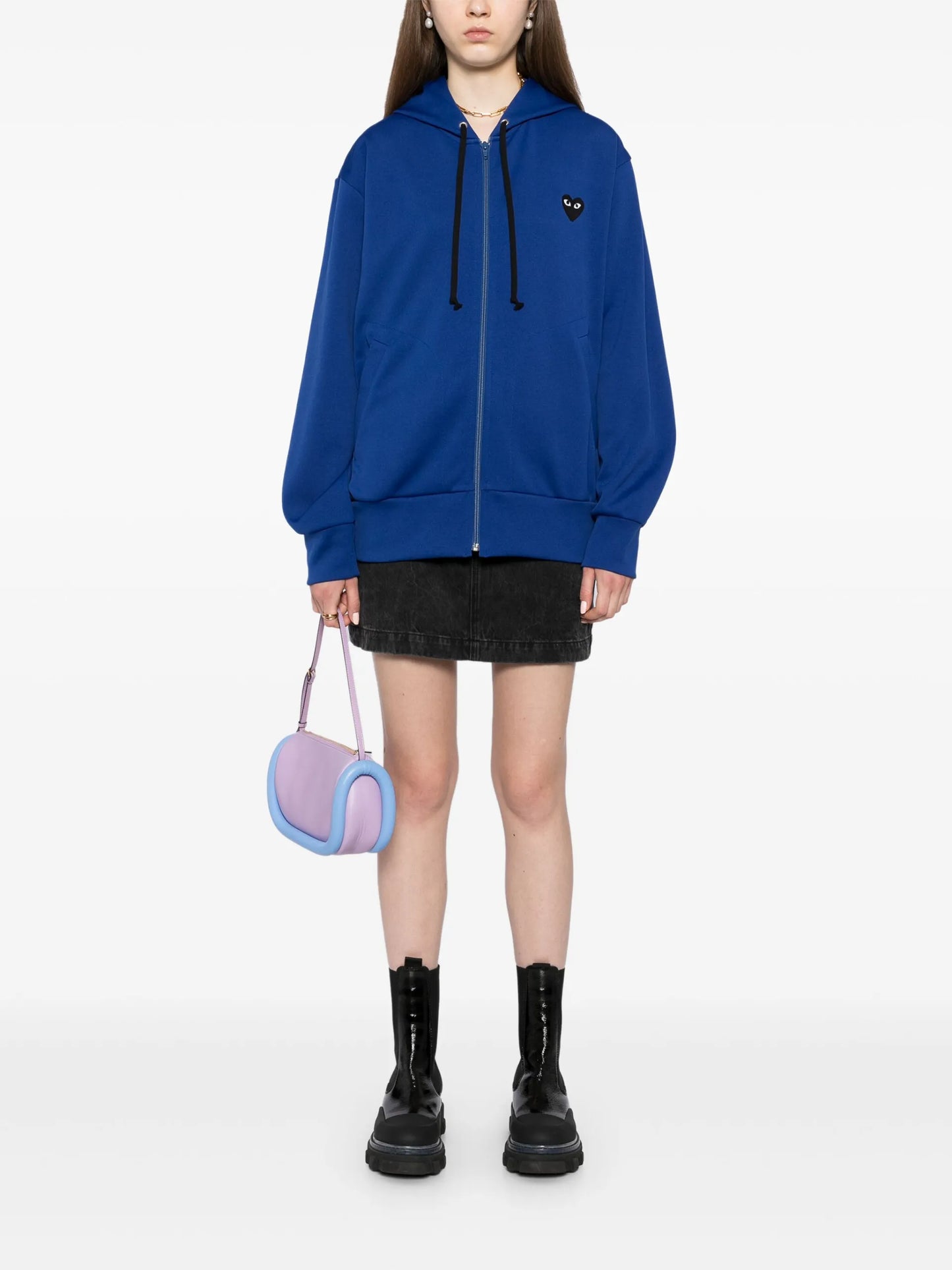 Comme Des Garçons Play Big Heart Zip-up Hoodie - detail - Comme Des Garçons Play