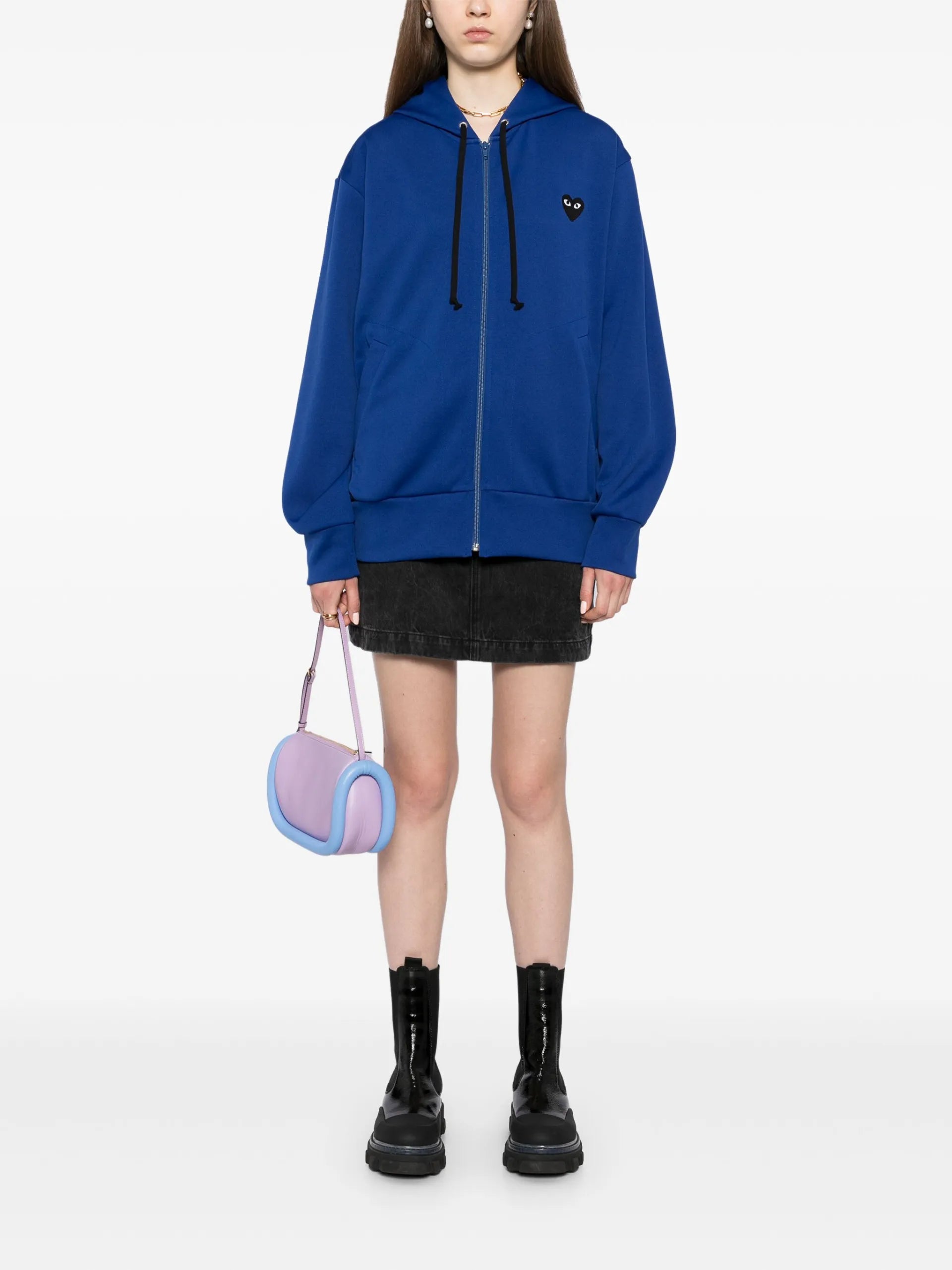 Comme Des Garçons Play Big Heart Zip-up Hoodie - detail - Comme Des Garçons Play