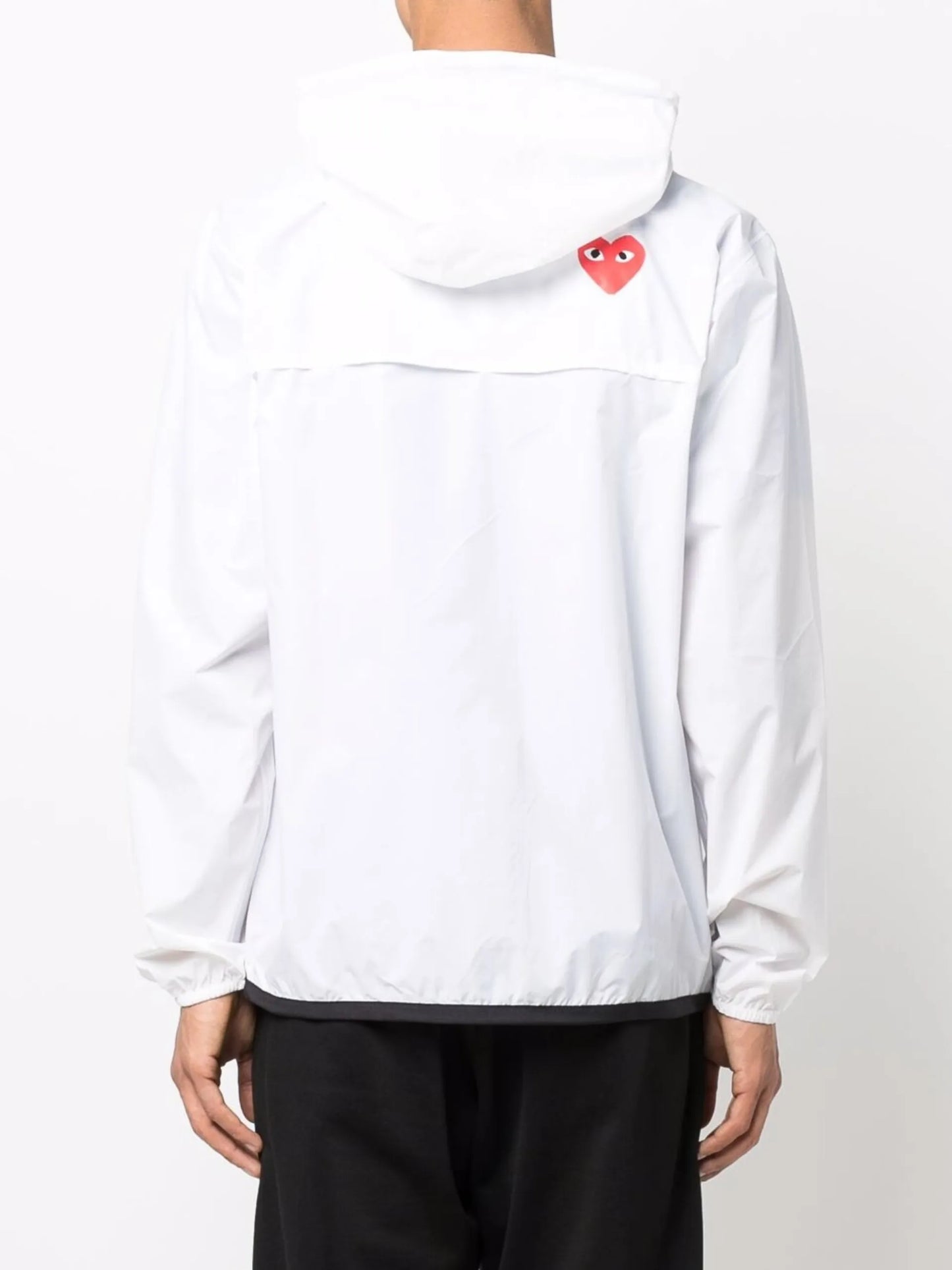 Comme Des Garçons Play X K-Way Zipped Hooded Jacket - vue 5 - Comme Des Garçons Play