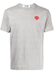 Comme Des Garçons Logo-patch Cotton T-shirt AAZT32 Vue 1