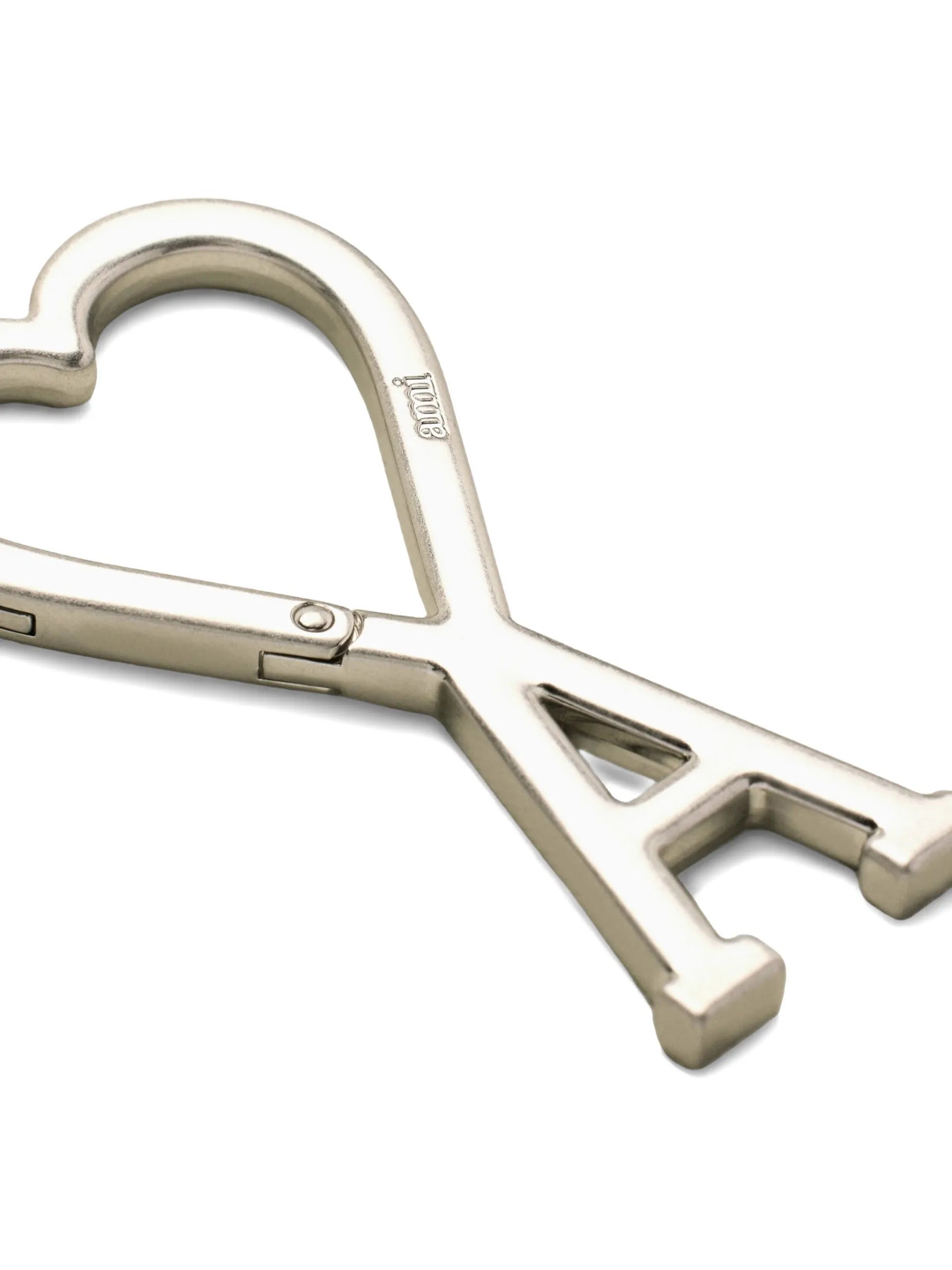 AMI Paris Logo-shaped Logo Keyring
