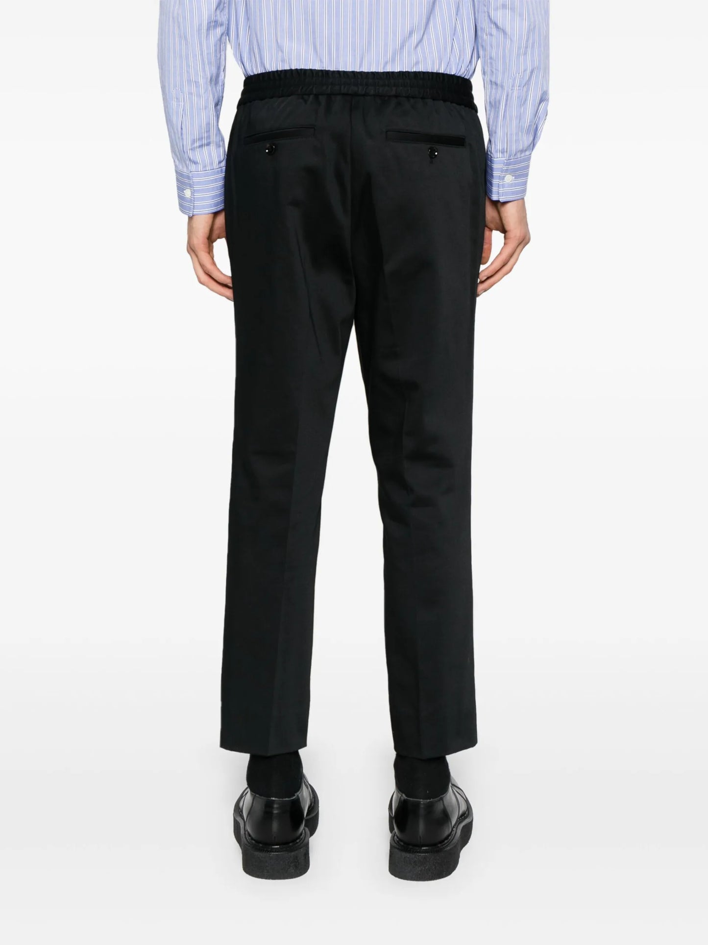 AMI Paris Elasticated-waist Cropped Trousers - vue 4 - AMI Paris
