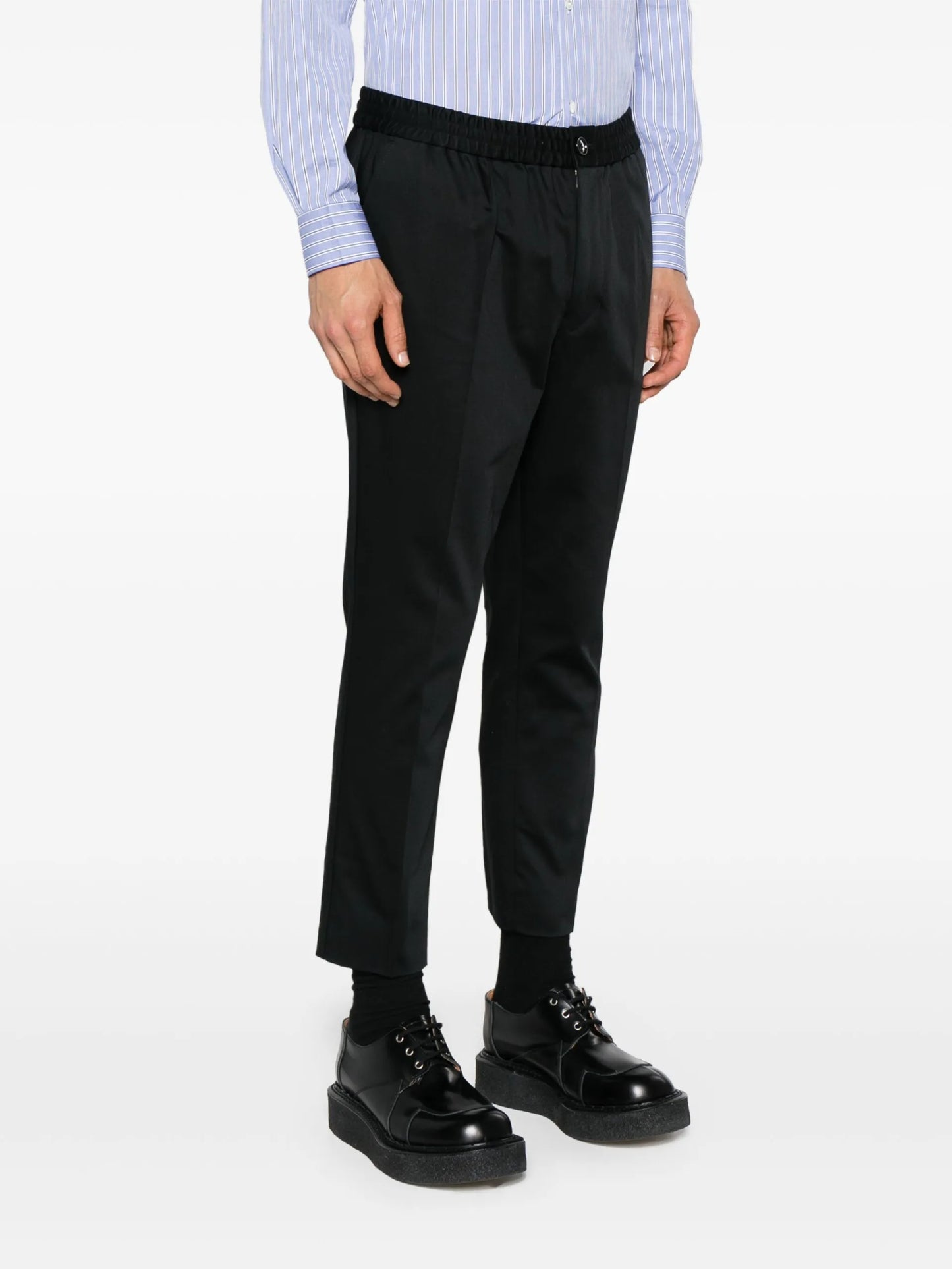 AMI Paris Elasticated-waist Cropped Trousers - detail - AMI Paris