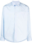 AMI Paris Ami De Coeur-embroidered Cotton Shirt - AMI Paris | Le Block Lyon