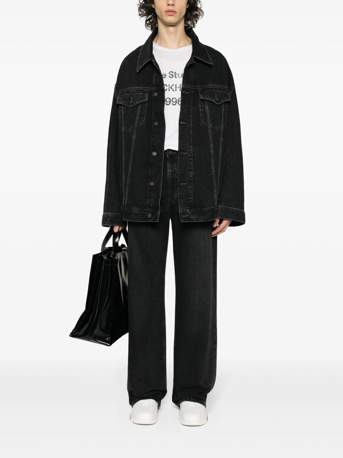 Acne Studios 2021M straight-leg jeans coloris Black - vue 2
