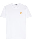 Comme Des Garçons Play Heart-patch Cotton T-shirt AXT216051 Vue 1