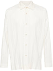 Homme Plissé Issey Miyake Edge Pleated Classic-collar Shirt HP46FJ340 Vue 1