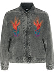 Myne Embroidered-peacock Canvas Jacket G10JK013 Vue 1