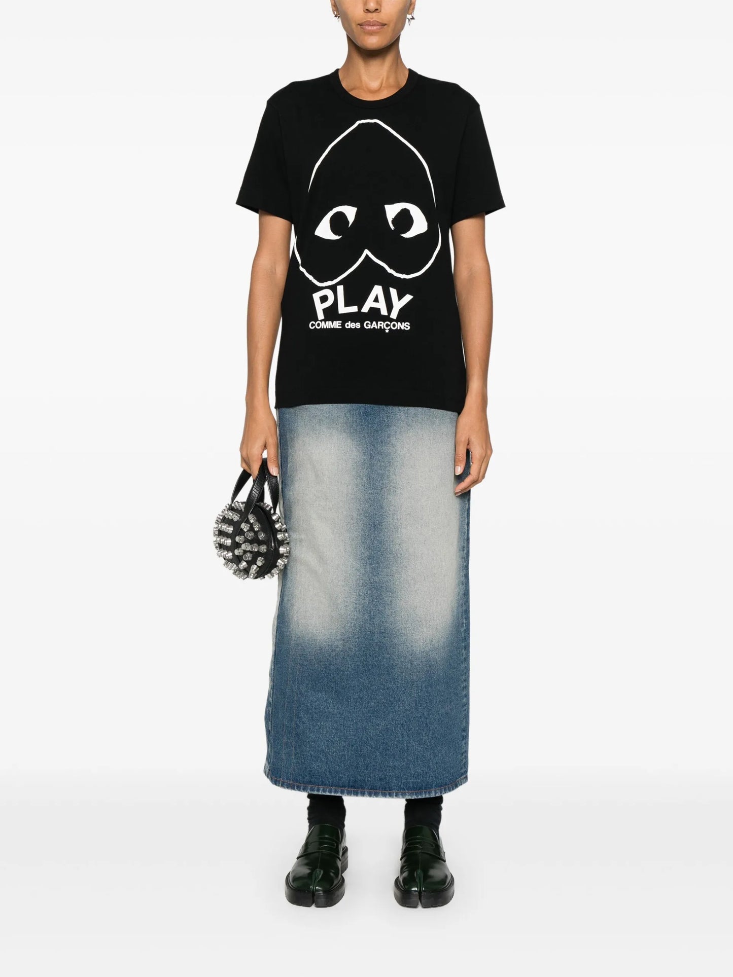 Comme Des Garçons Play Logo-print T-shirt AXT114051 Vue 3