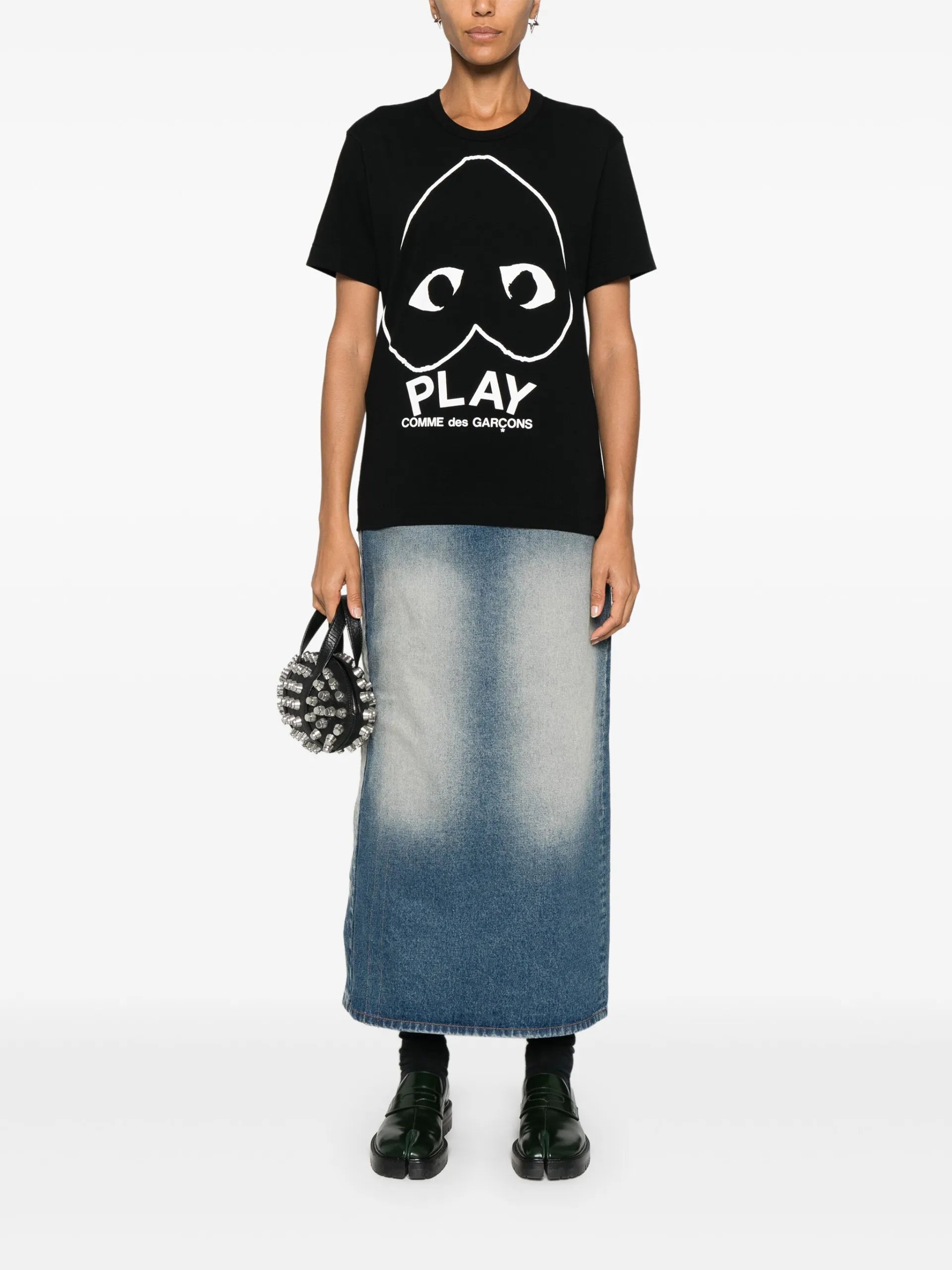 Comme Des Garçons Play Logo-print T-shirt AXT114051 Vue 3