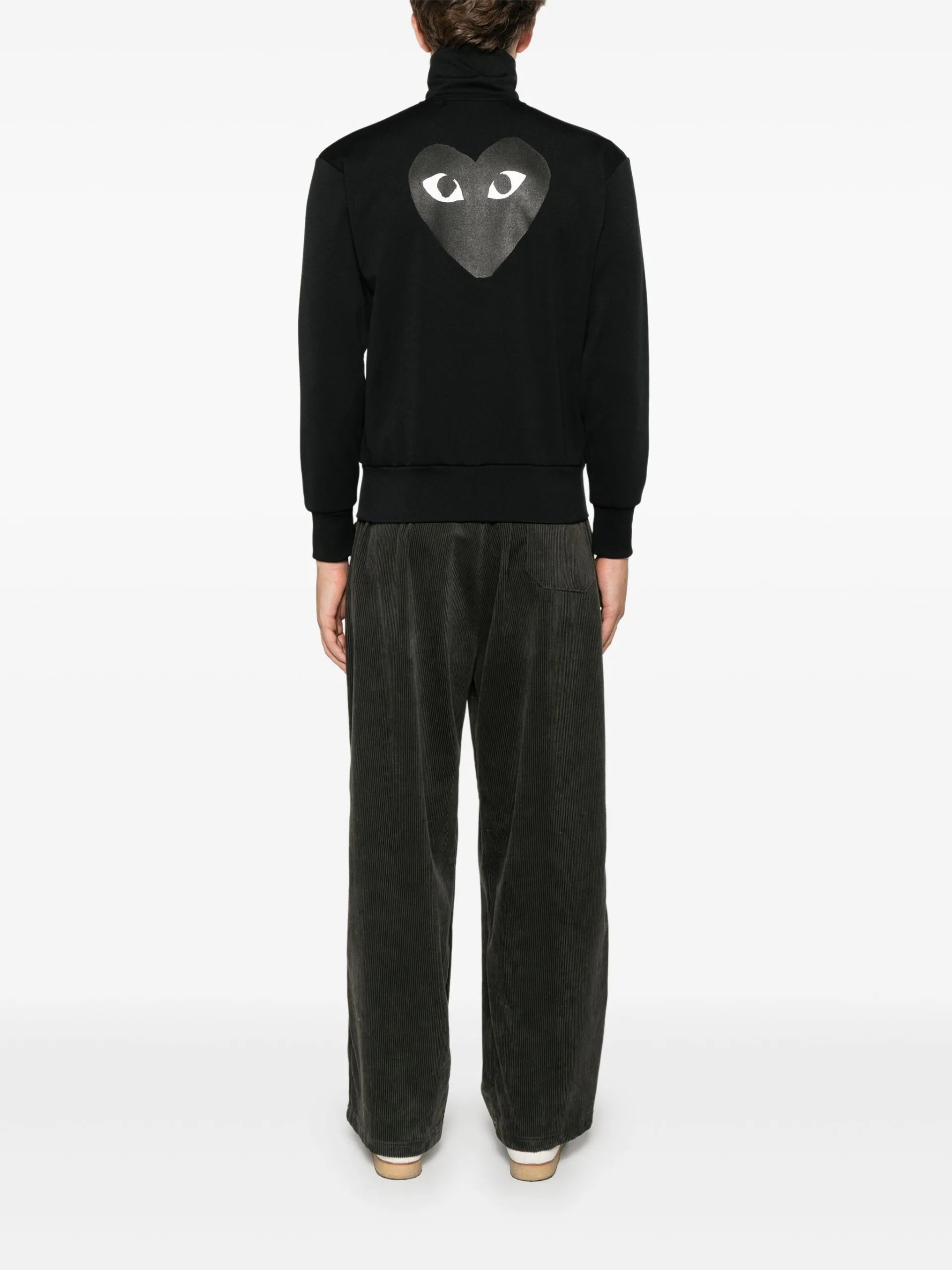Comme Des Garçons Play Heart-print Jersey Track Jacket