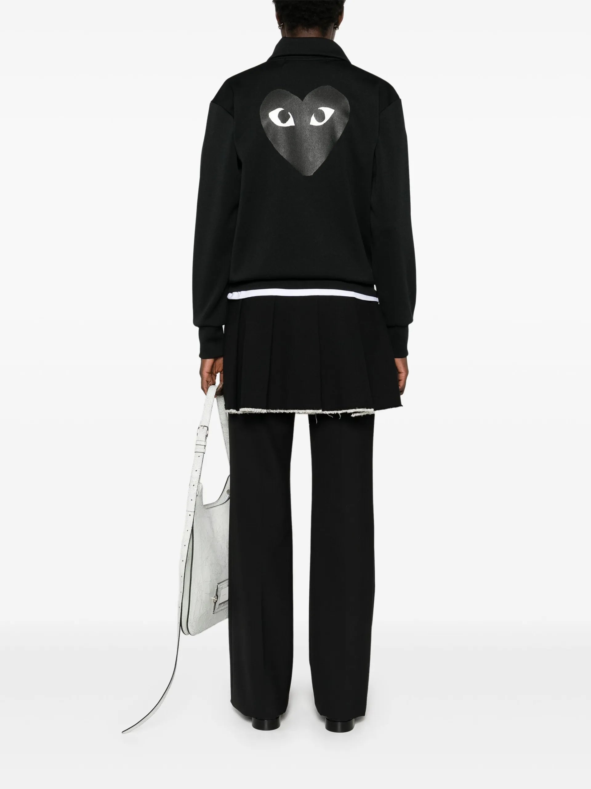 Comme Des Garçons Play Heart-print Jersey Track Jacket AXT256051 Vue 3