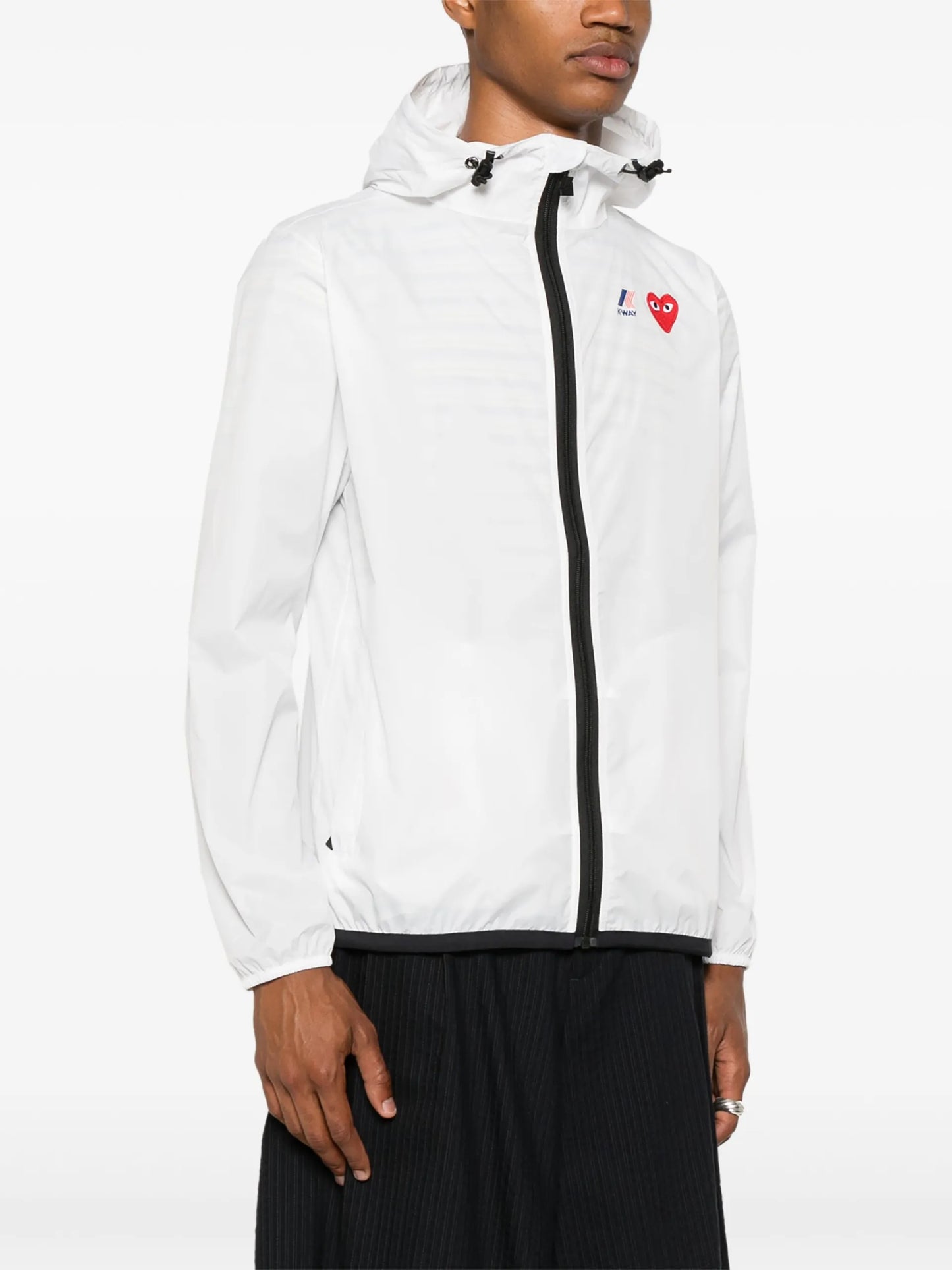 Comme Des Garçons Play X K-Way Heart-patch Lightweight Jacket AZJ501051 Vue 4