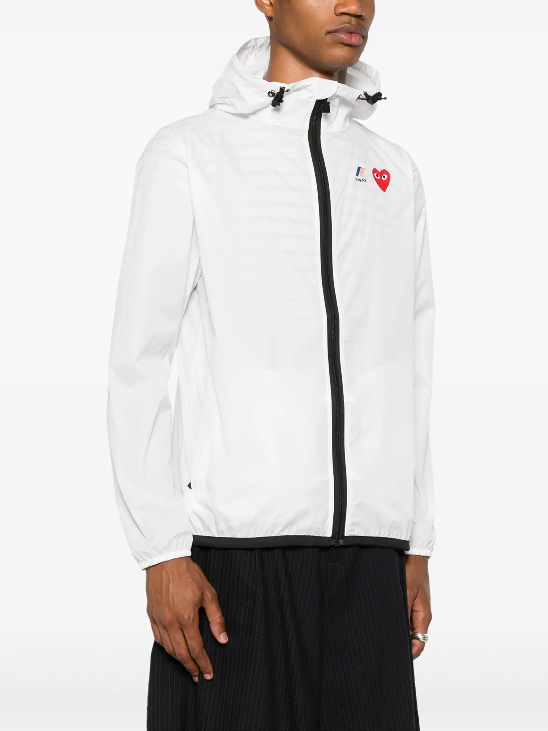 Comme Des Garçons Play X K-Way Heart-patch Lightweight Jacket AZJ501051 Vue 4
