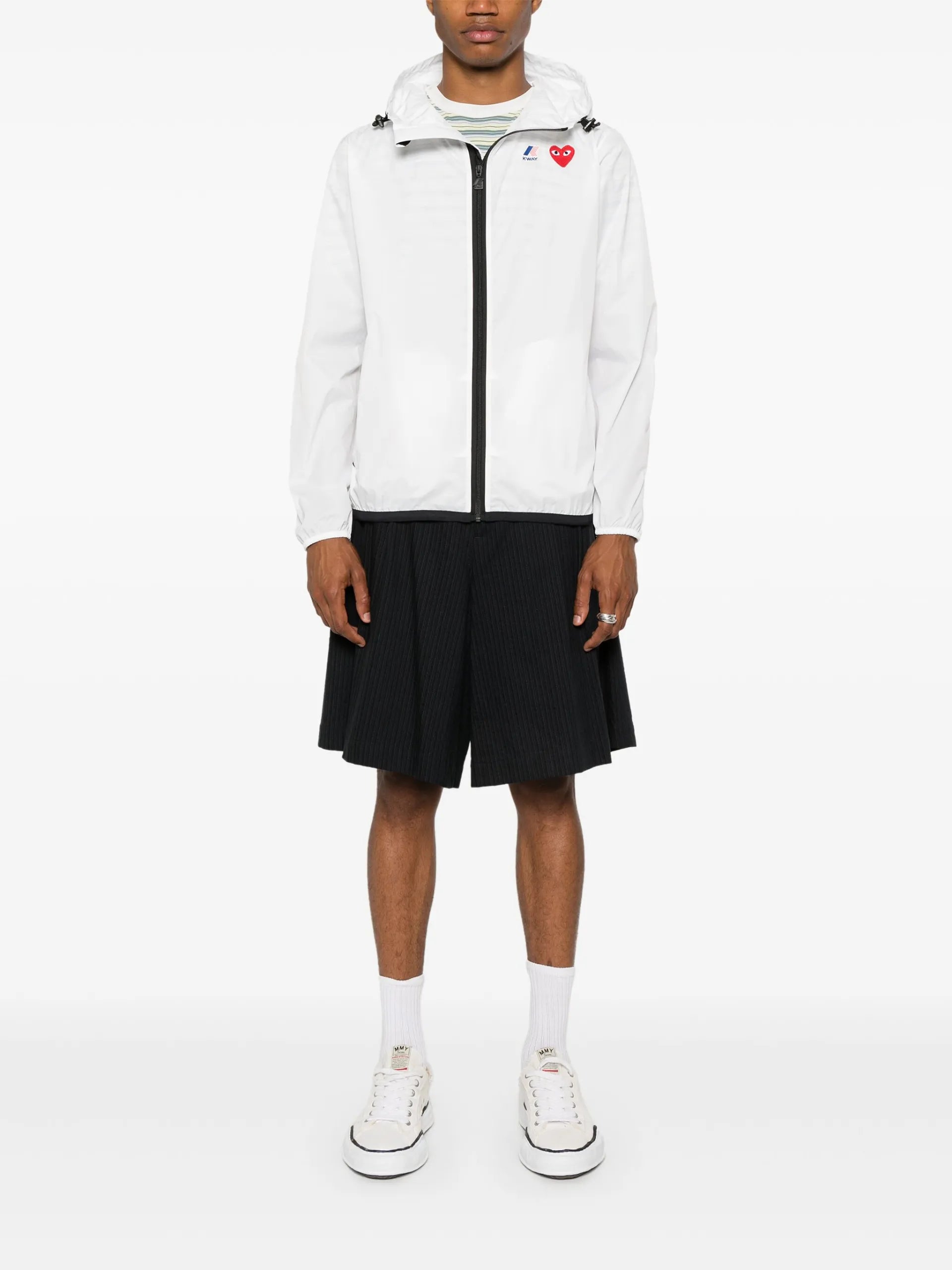 Comme Des Garçons Play X K-Way Heart-patch Lightweight Jacket