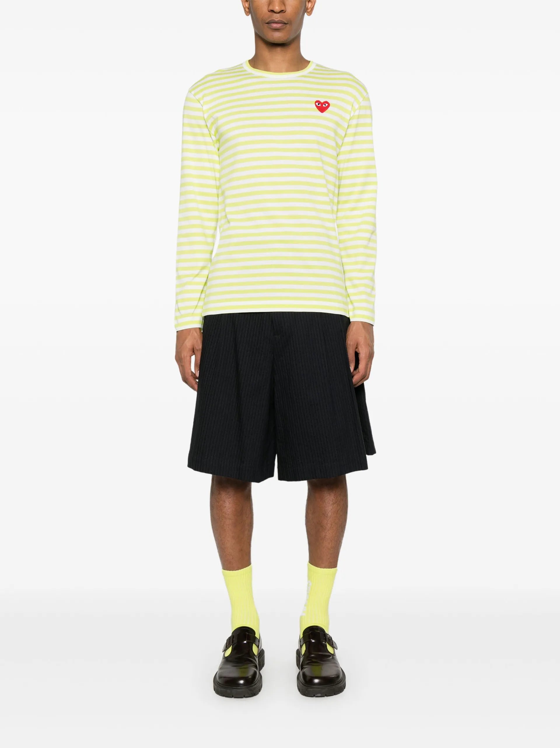Comme Des Garçons Play Striped T-shirt