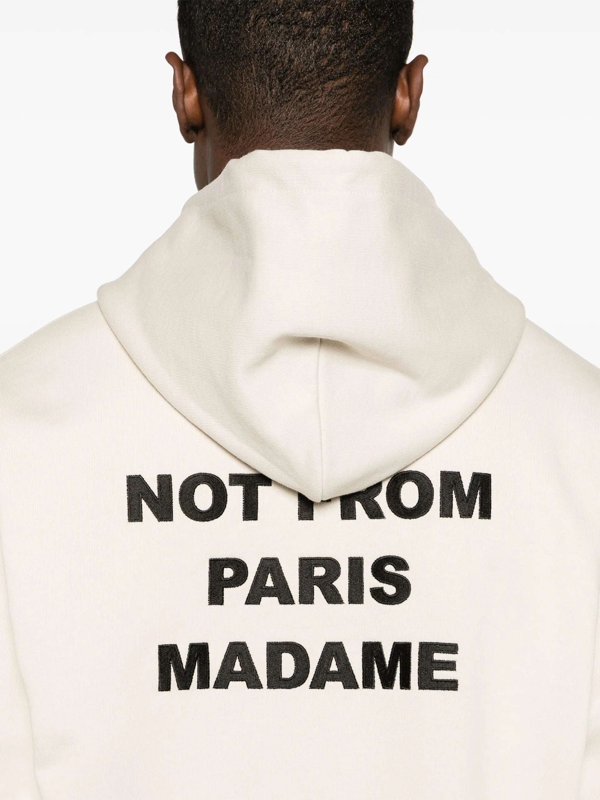 Drôle De Monsieur Logo-print Cotton Hoodie - vue 5 - Drôle De Monsieur
