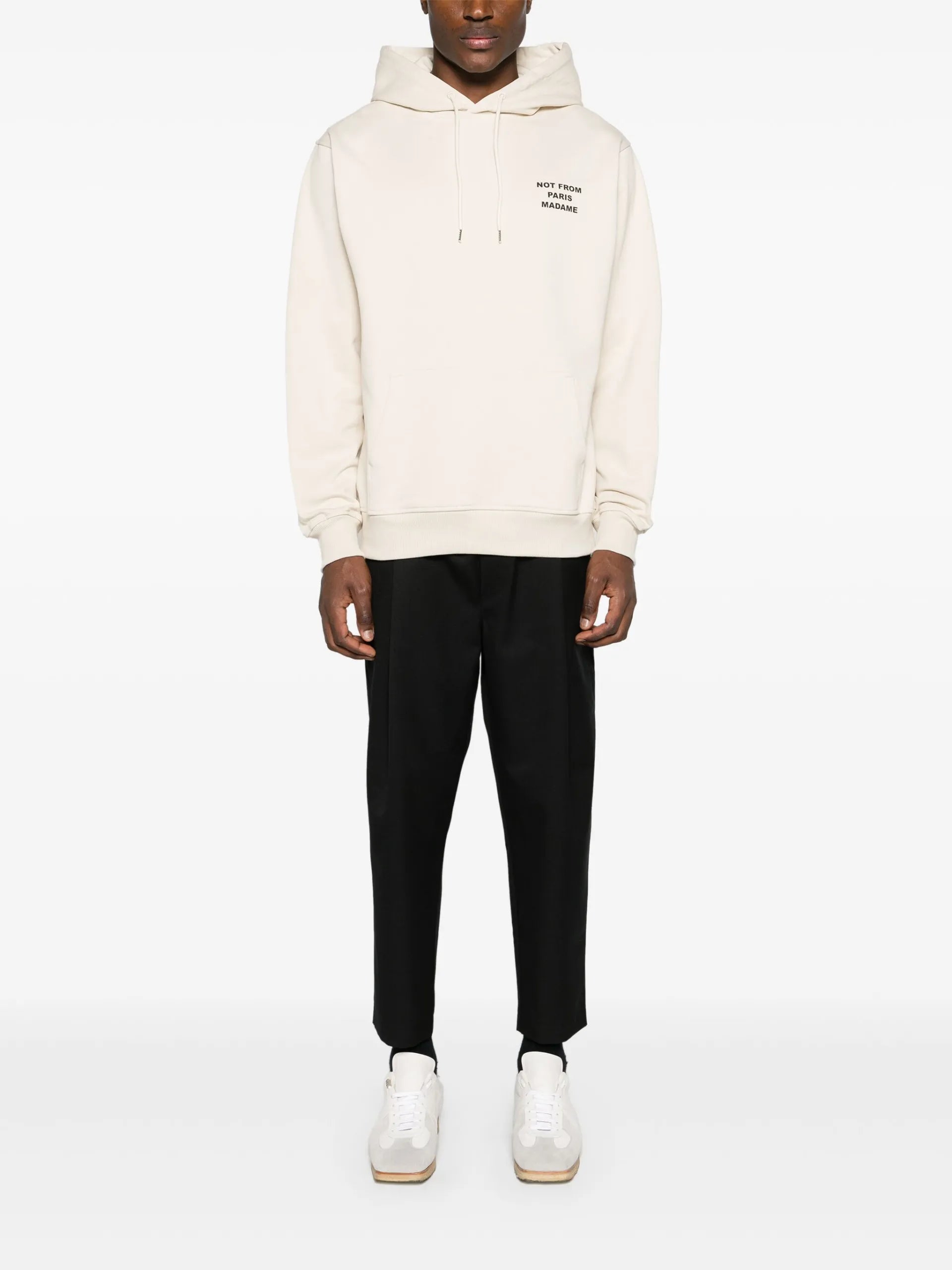 Drôle De Monsieur Logo-print Cotton Hoodie