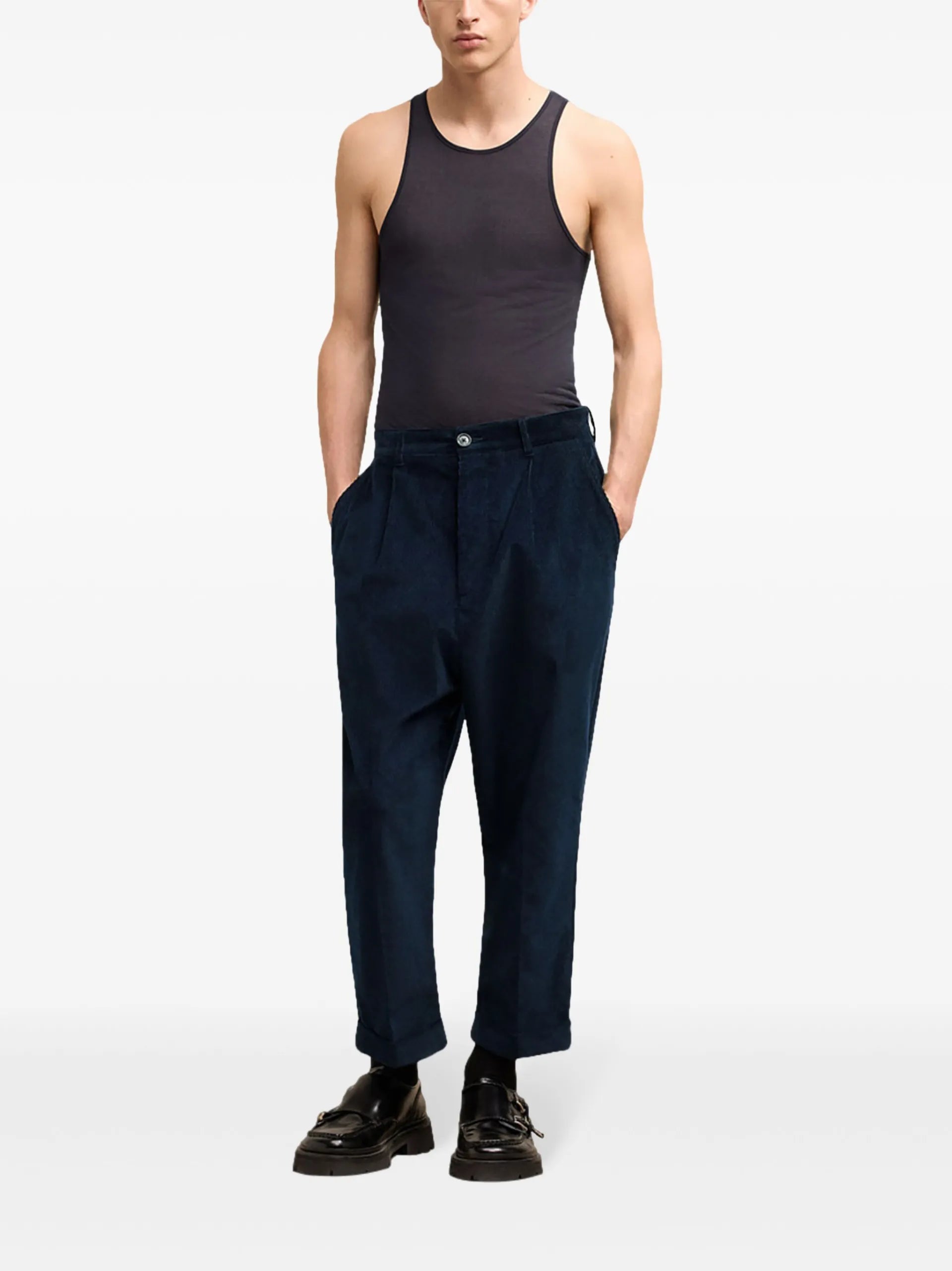 AMI Paris Tapered-leg Trousers