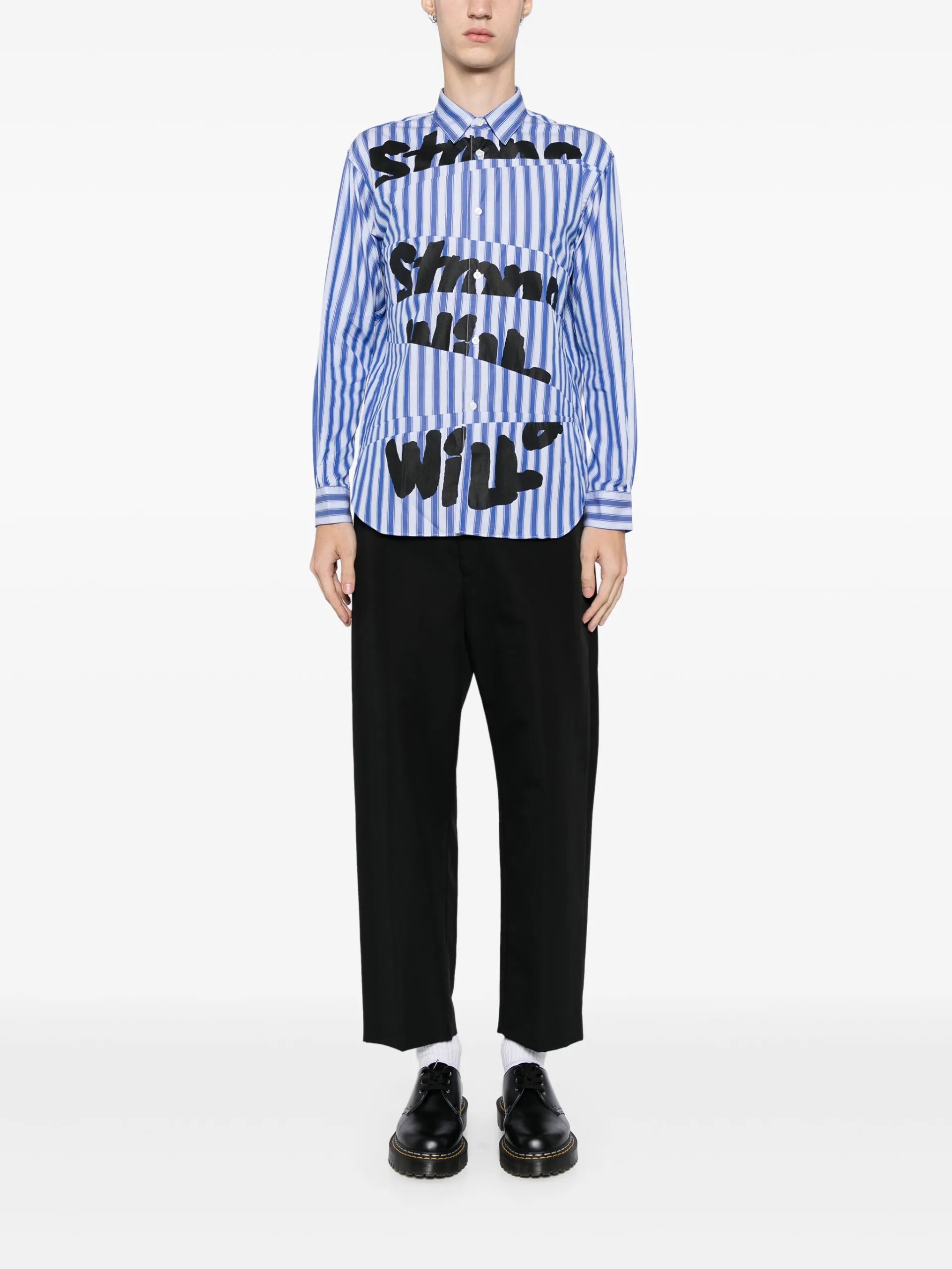 Comme Des Garçons Shirt Strong Will Printed Shirt