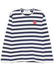 Comme Des Garçons Play Striped T-shirt AXT805051 Vue 1