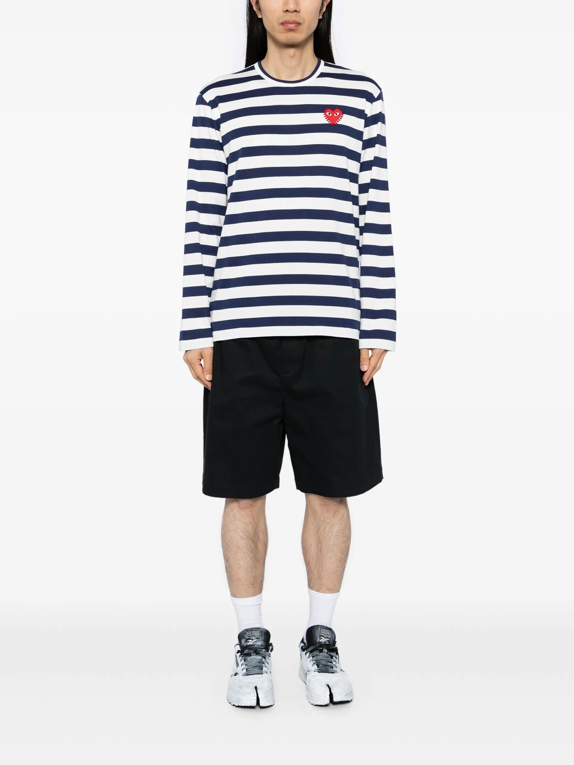Comme Des Garçons Play Striped T-shirt