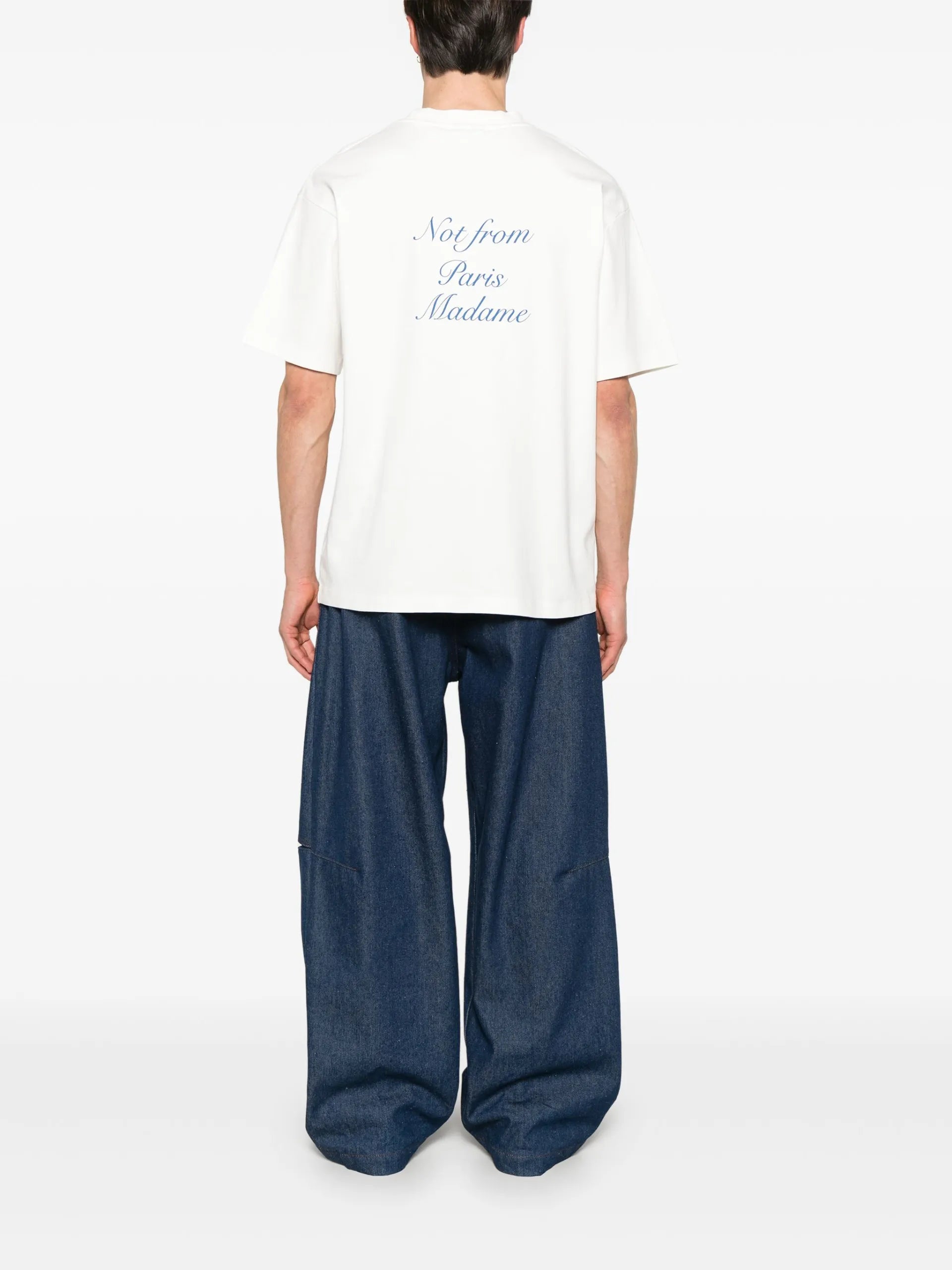 Drôle De Monsieur Le T-shirt Slogan Cursive T-shirt