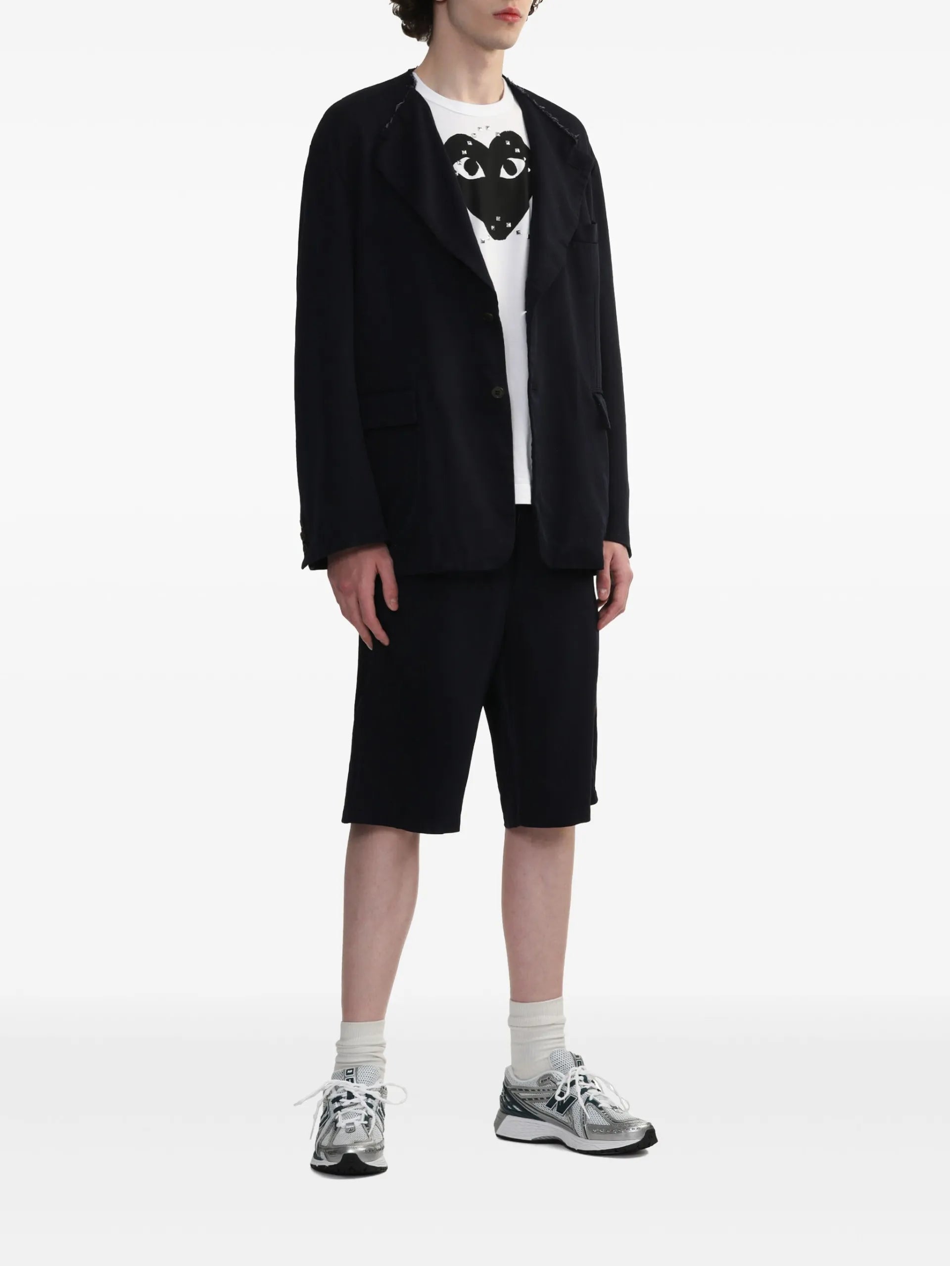 Comme Des Garçons Play Logo-stud Cotton T-shirt