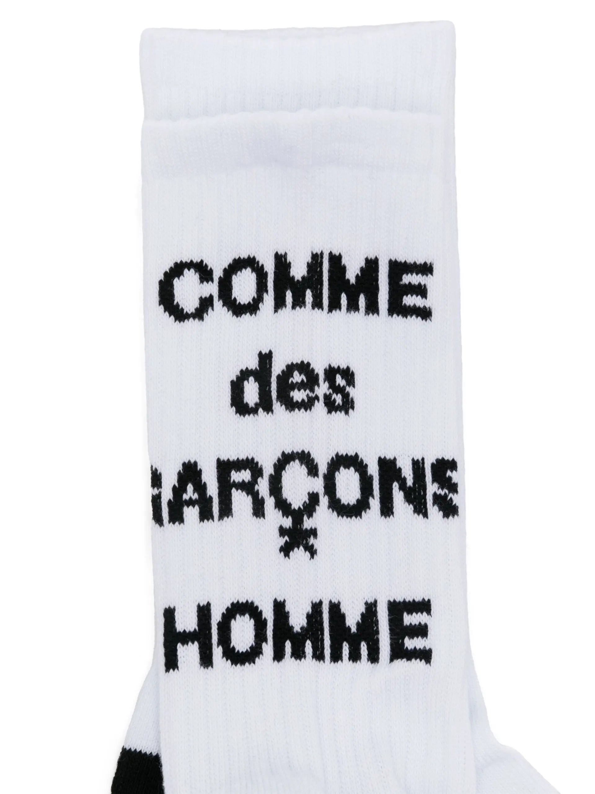 Comme Des Garçons Homme Logo-jacquard Socks