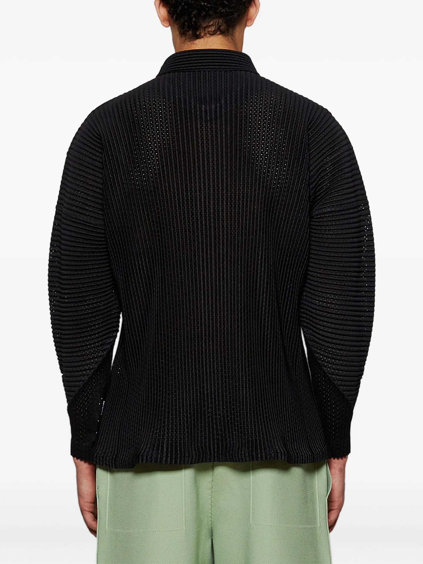 Homme Plissé Issey Miyake Pleated Shirt Jacket - vue 5 - Homme Plissé Issey Miyake