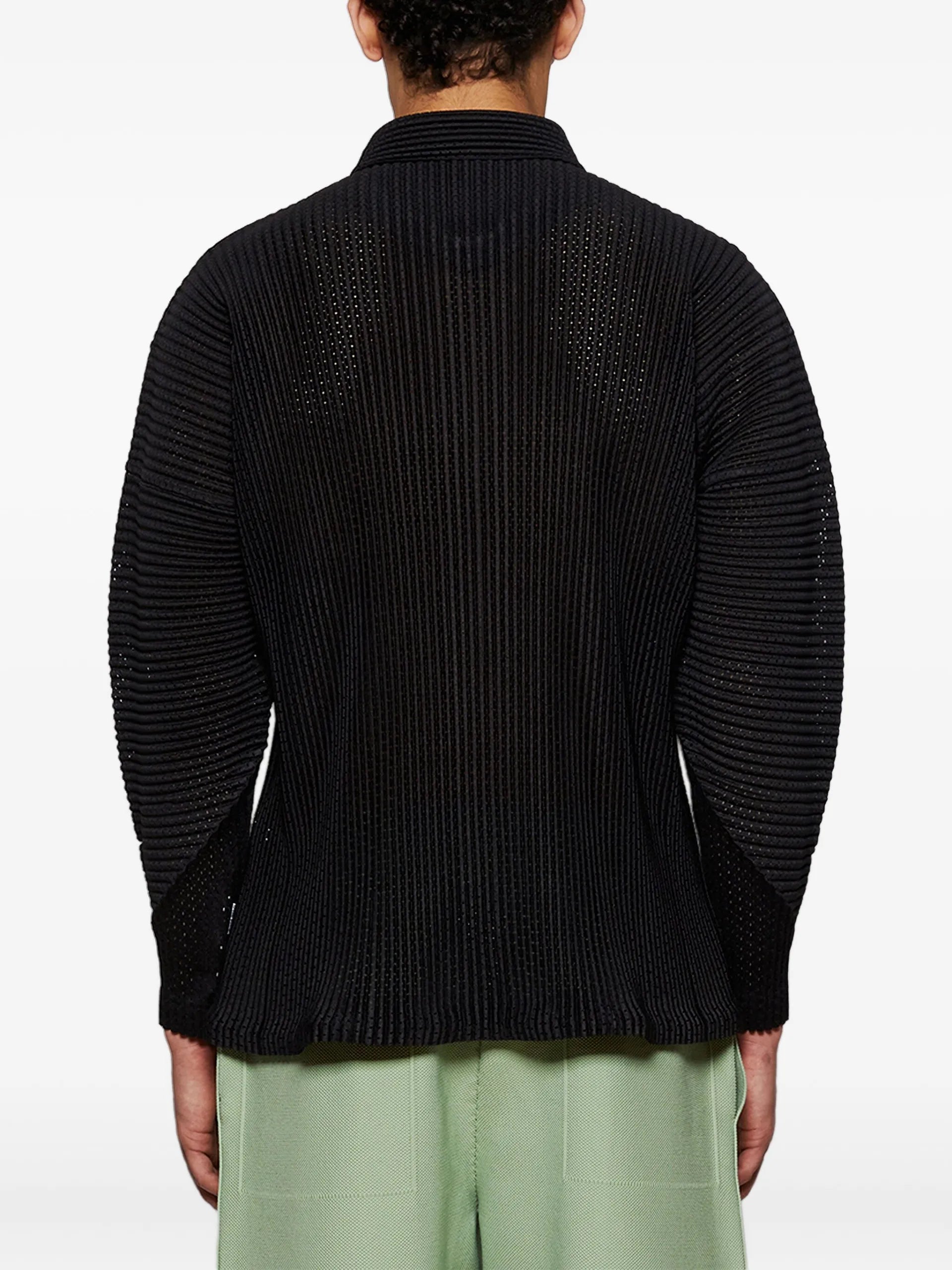 Homme Plissé Issey Miyake Pleated Shirt Jacket - vue 5 - Homme Plissé Issey Miyake