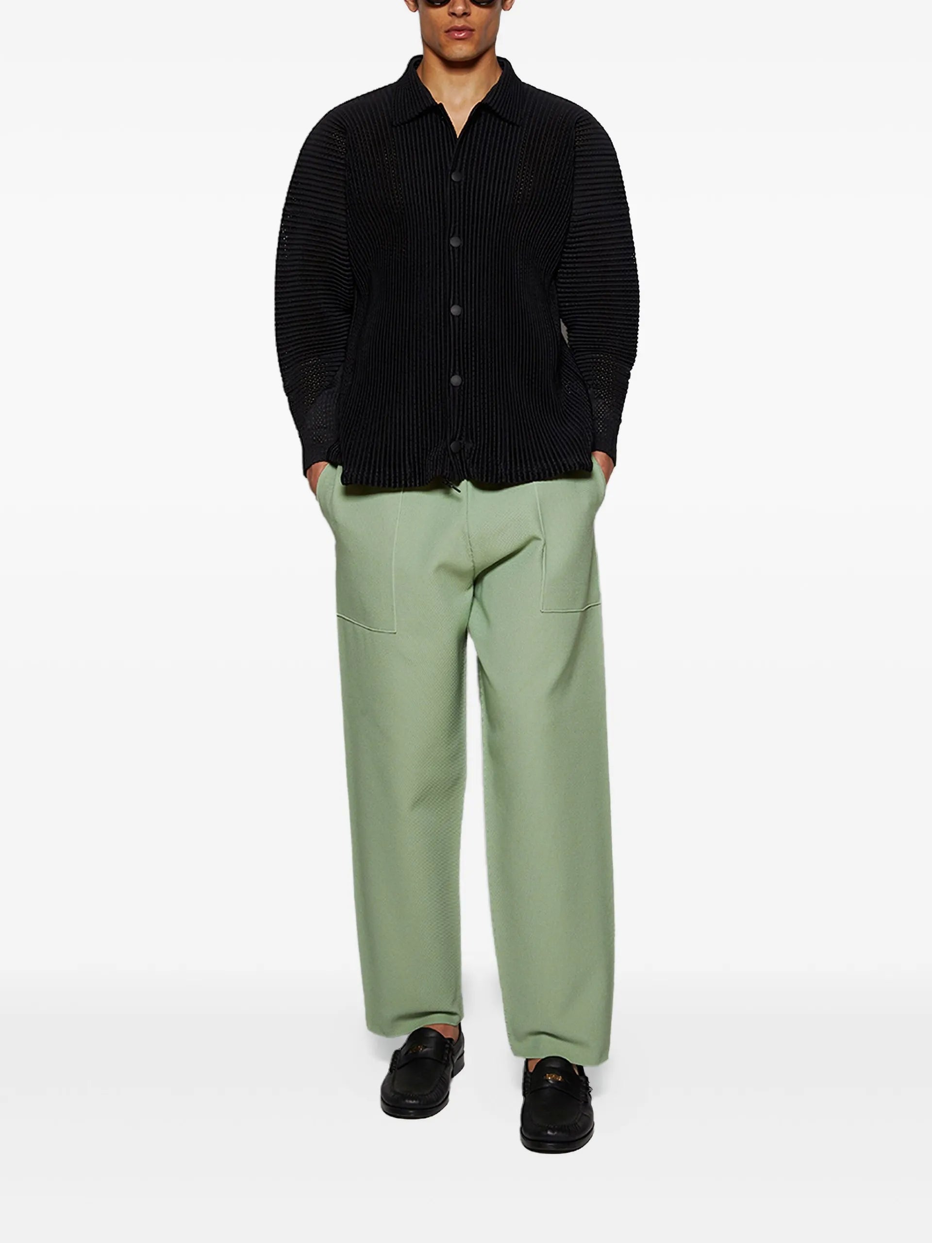Homme Plissé Issey Miyake Pleated Shirt Jacket