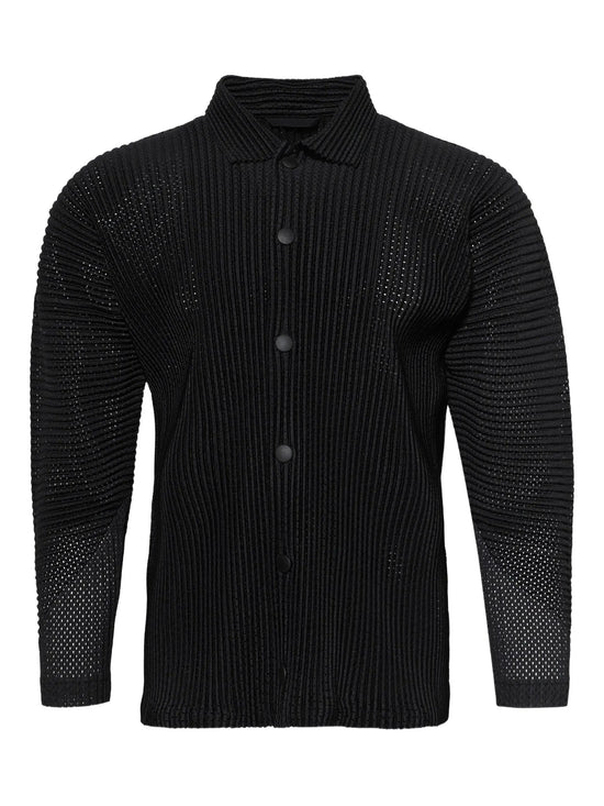 Homme Plissé Issey Miyake Pleated Shirt Jacket HP56JC366 | Le
