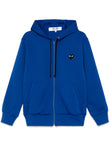 Comme Des Garçons Play Heart-emblem Zip-up Hoodie AXT254 Vue 1