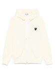 Comme Des Garçons Play Large Heart-print Zip-up Hoodie AXT254 Vue 1