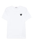 Comme Des Garçons Play Rhinestone-emblem T-shirt AXT801 Vue 1